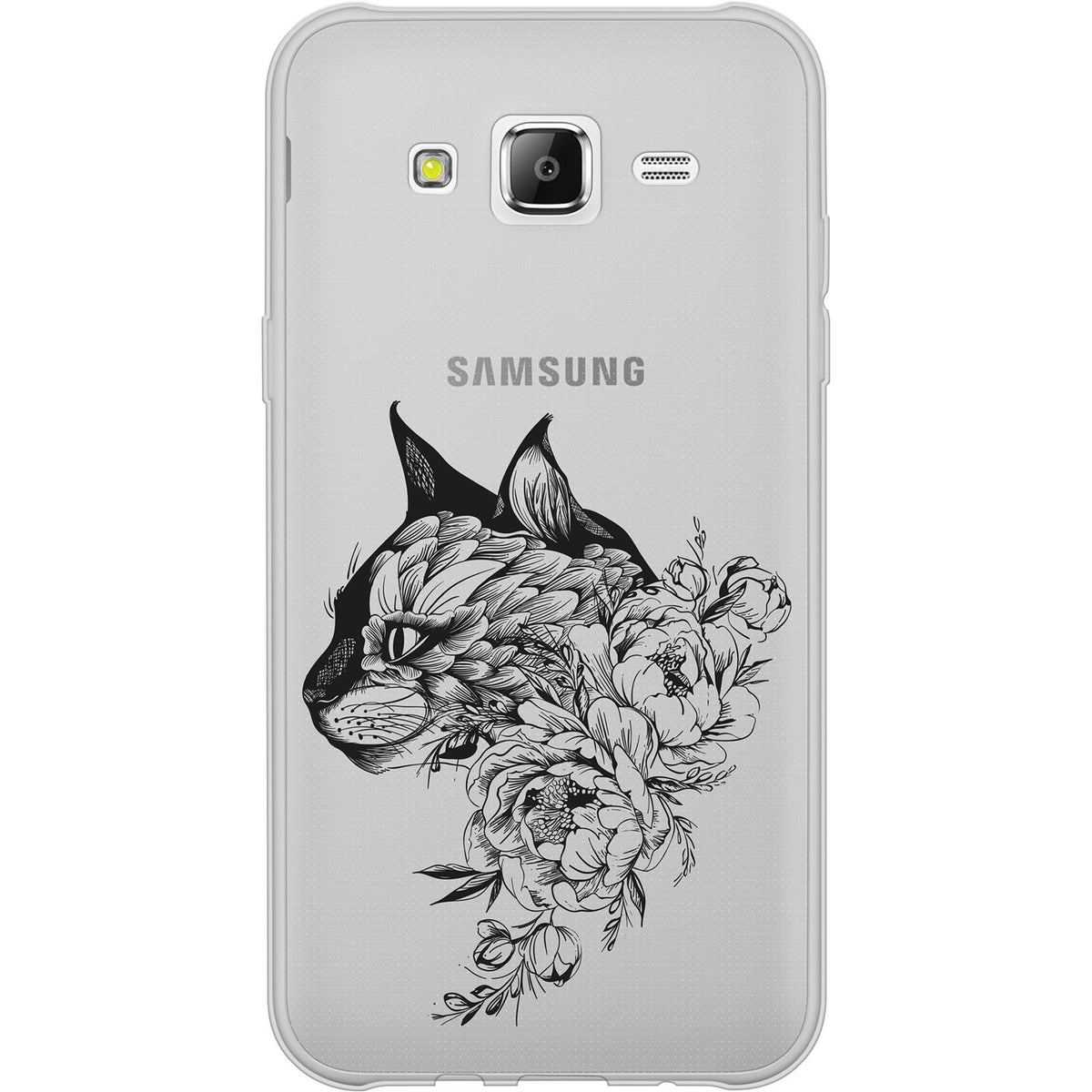 Case für Samsung Galaxy J5 (2016) J510 Silikon-Hülle Floral Katze M2-1 – Ansicht 2