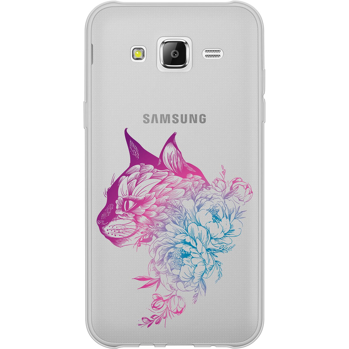 Case für Samsung Galaxy J5 (2016) J510 Silikon-Hülle Floral Katze M2-6 – Ansicht 2
