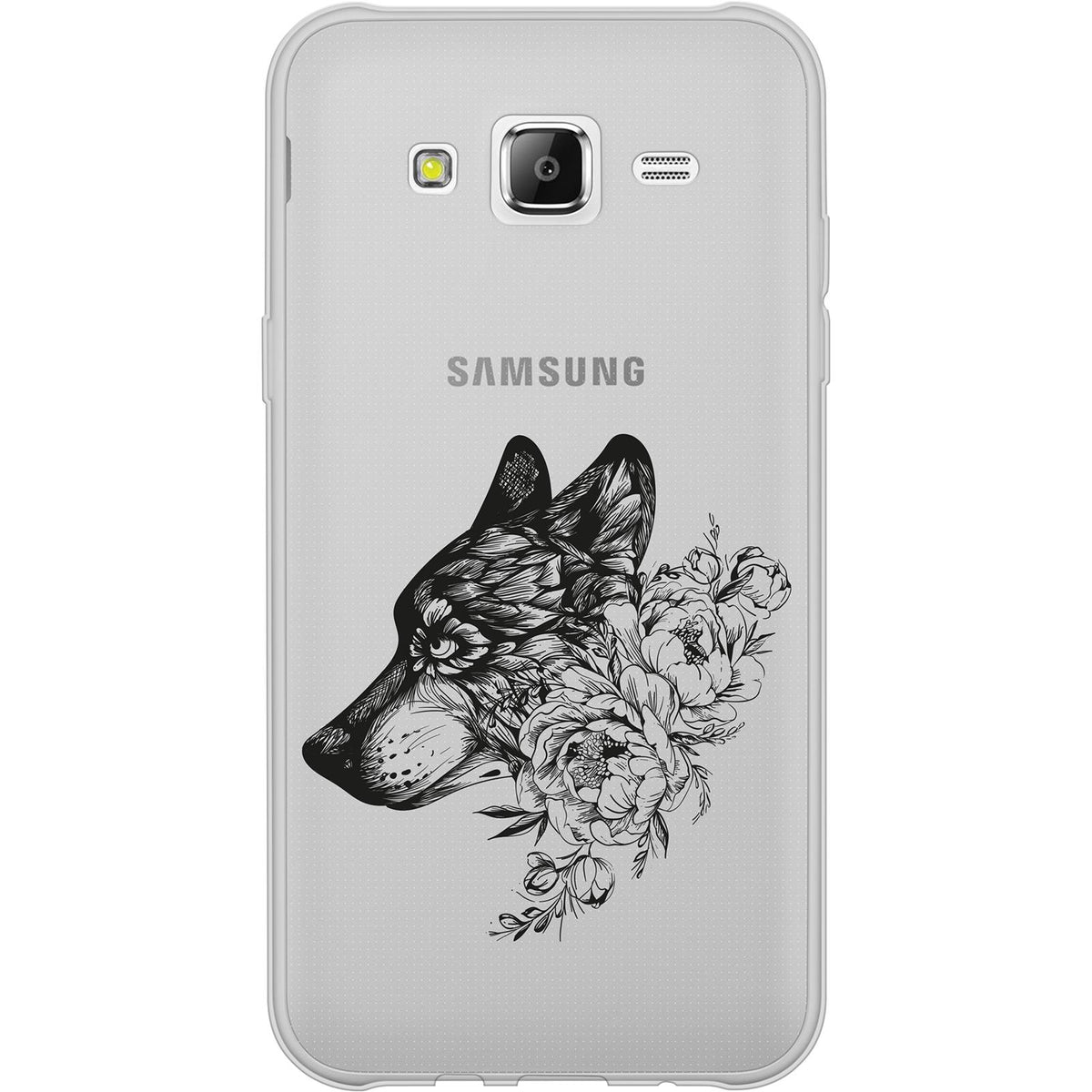 Case für Samsung Galaxy J5 (2016) J510 Silikon-Hülle Floral Wolf M3-1 – Ansicht 2