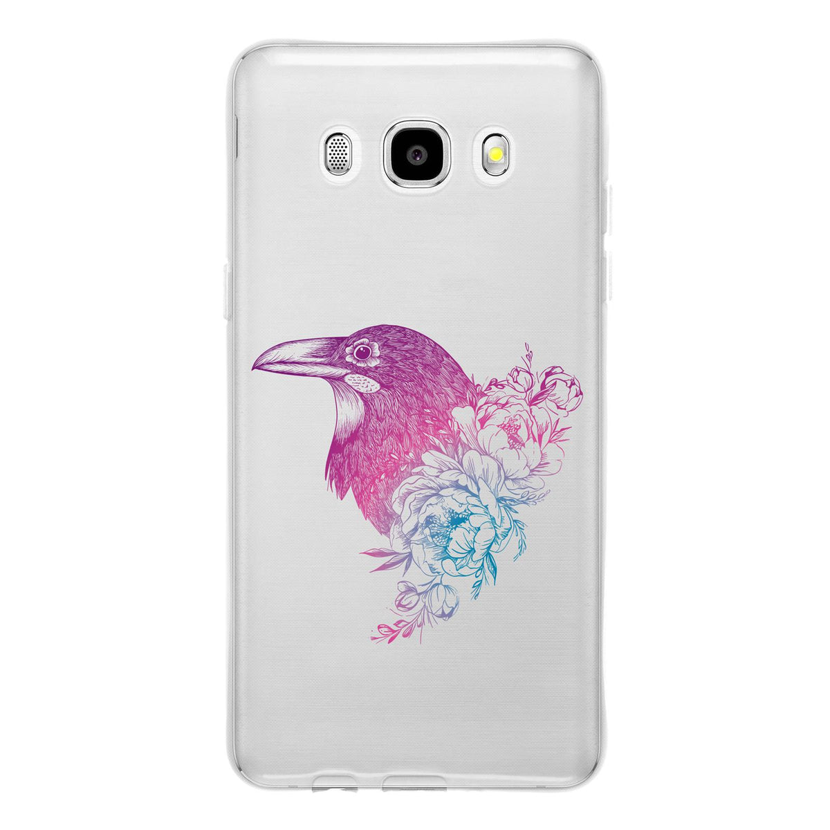 Case für Samsung Galaxy J5 (2016) J510 Silikon-Hülle Floral Rabe M4-6 – Ansicht 2