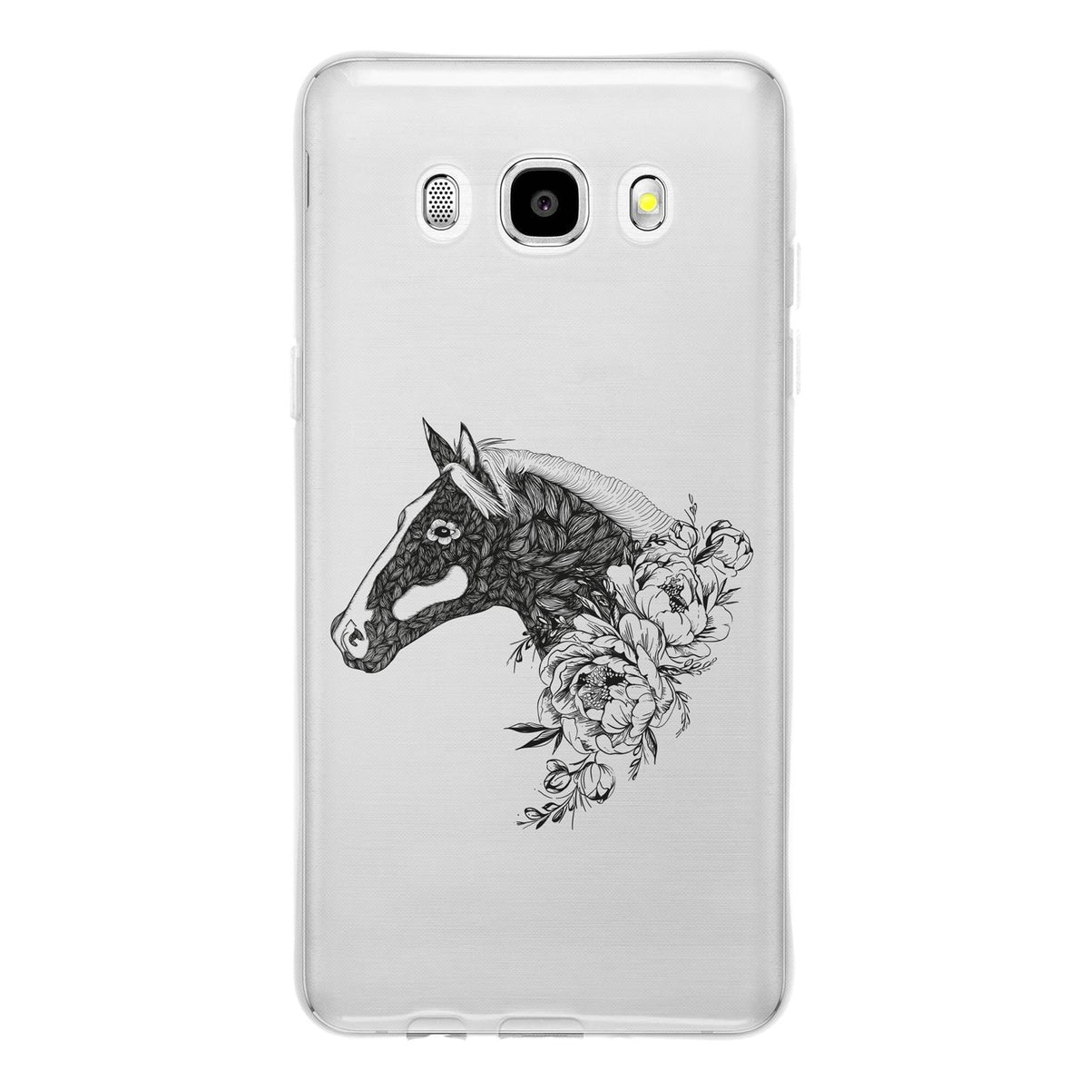 Case für Samsung Galaxy J5 (2016) J510 Silikon-Hülle Floral Pferd M5-1 – Ansicht 2