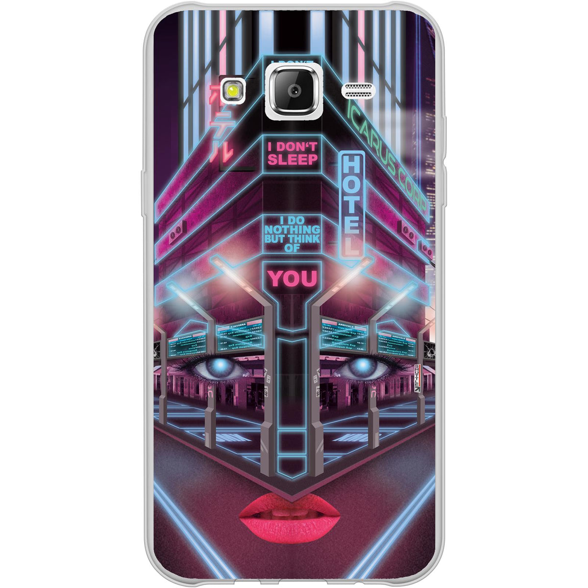 Case für Samsung Galaxy J5 (2016) J510 Silikon-Hülle Retro Wave Cyberpunk.02 M5 – Ansicht 2