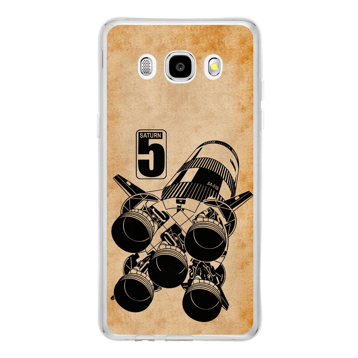 Case für Samsung Galaxy J5 (2016) J510 Silikon-Hülle Space Moon Rocket M3 – Ansicht 2