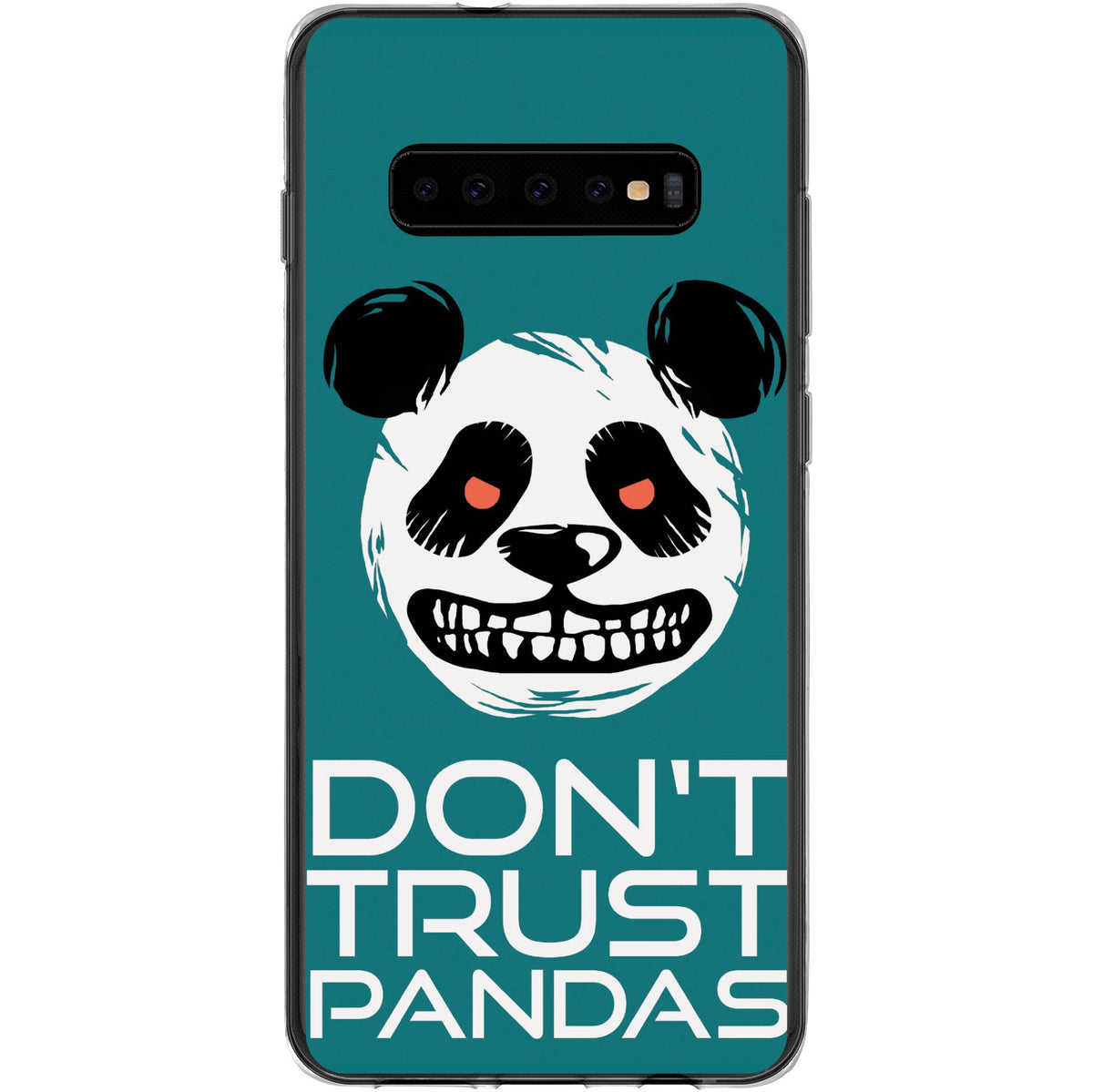 Case für Samsung Galaxy S10 Plus Silikon-Hülle Crazy Animals Panda M2 – Ansicht 2