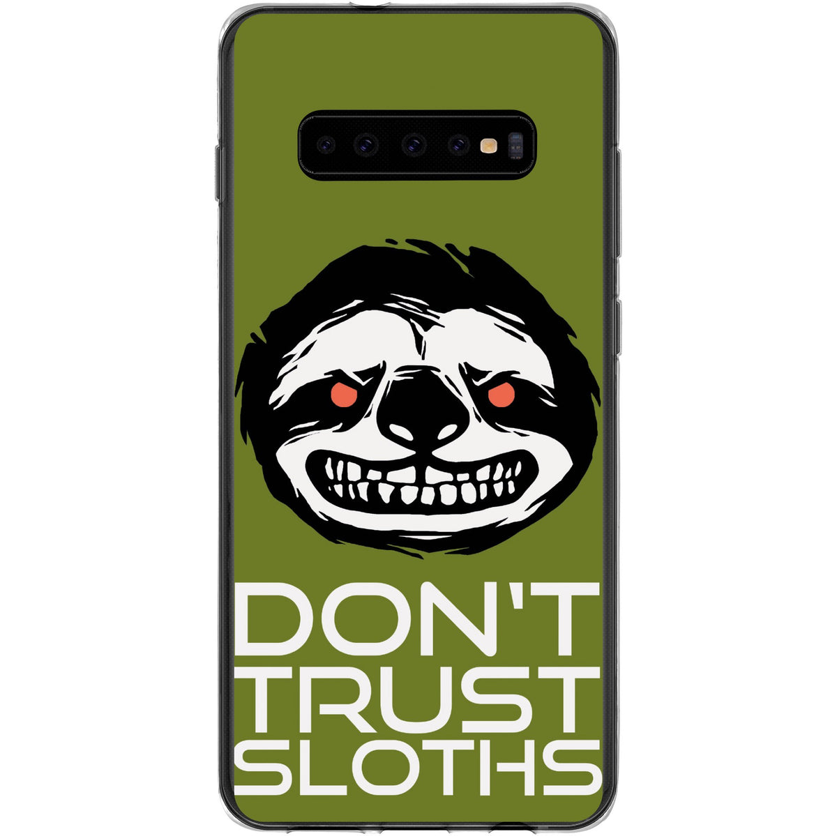 Case für Samsung Galaxy S10 Plus Silikon-Hülle Crazy Animals Faultier M3 – Ansicht 2