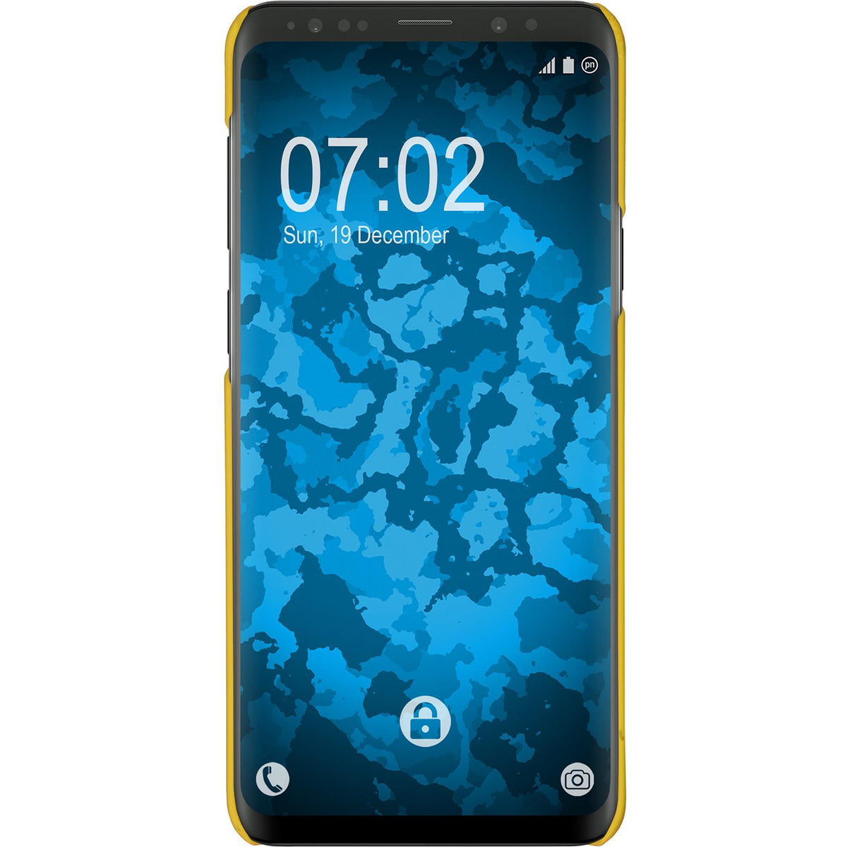 Case für Samsung Galaxy S9 Plus - Hülle gelb gummiert Hard-case – Ansicht 2