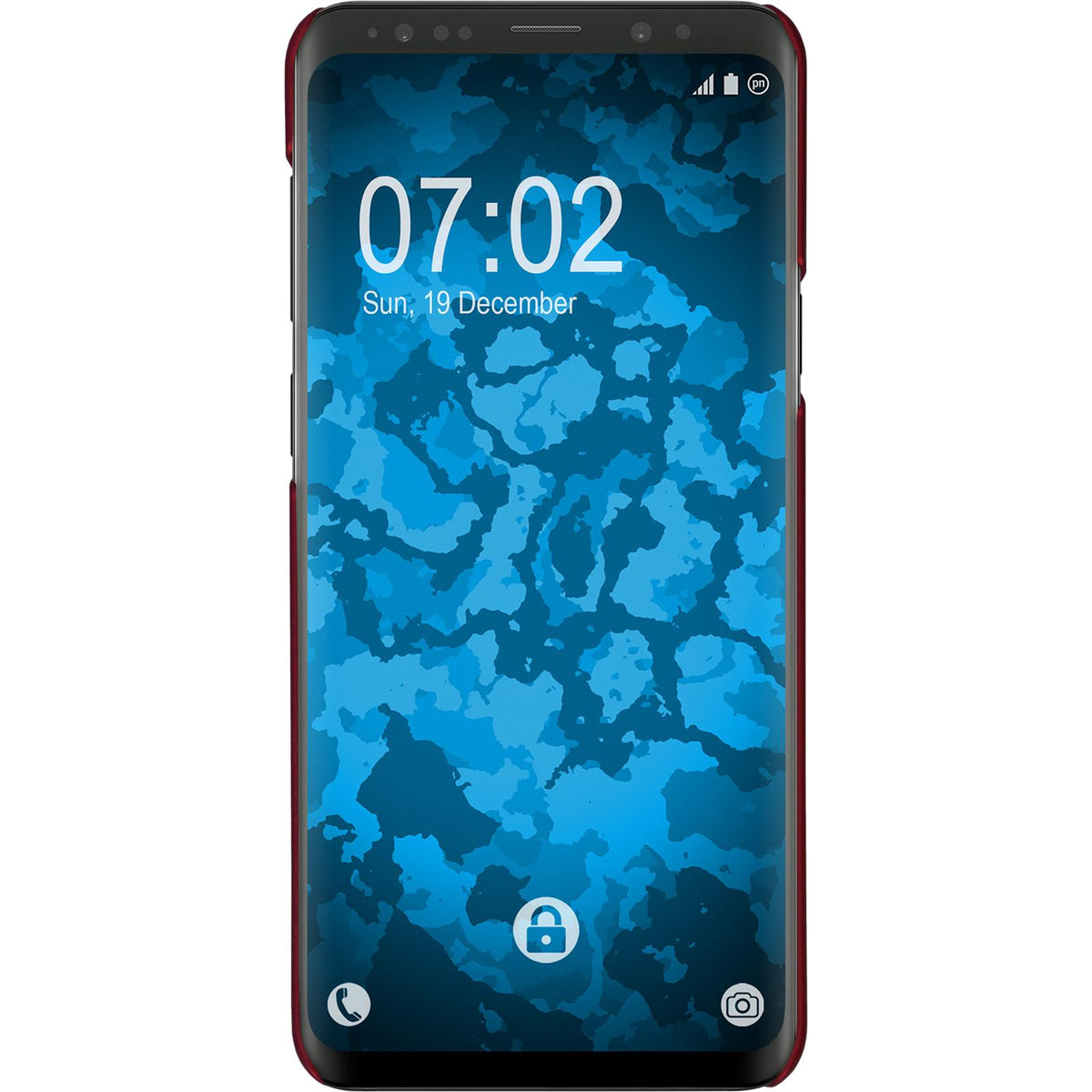 Case für Samsung Galaxy S9 Plus - Hülle rot gummiert Hard-case – Ansicht 2