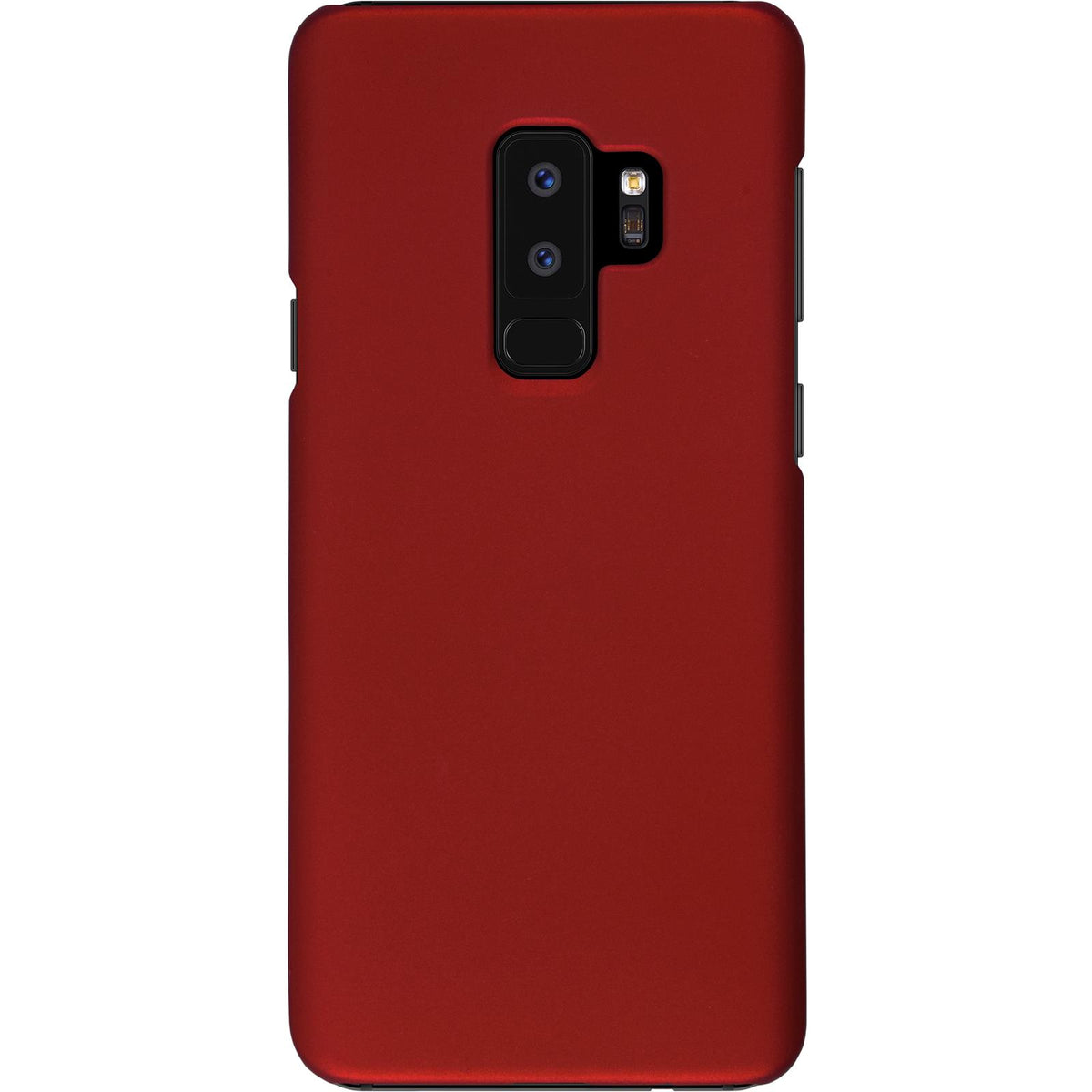 Case für Samsung Galaxy S9 Plus - Hülle rot gummiert Hard-case – Ansicht 3