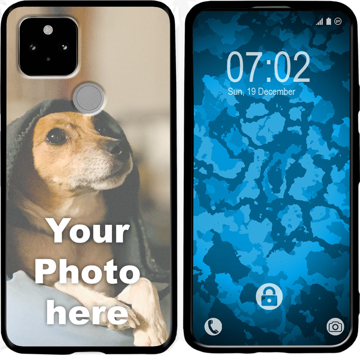 Pixel 5 Foto-Hülle schwarz
