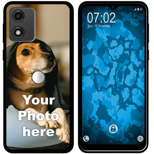 Moto E13 Foto-Hülle schwarz