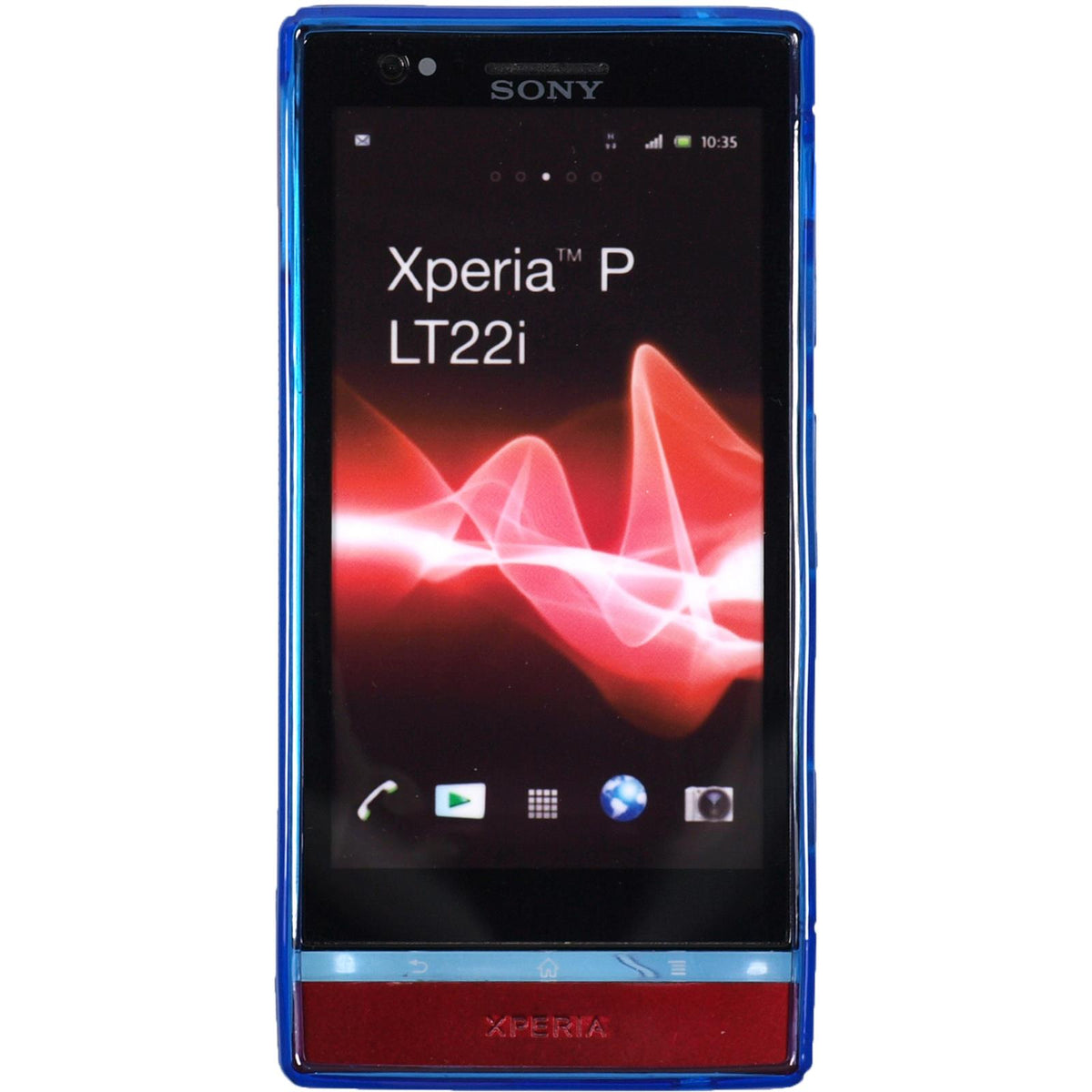 Case für Sony Xperia P - blau Silikon Hülle S-Style – Ansicht 2