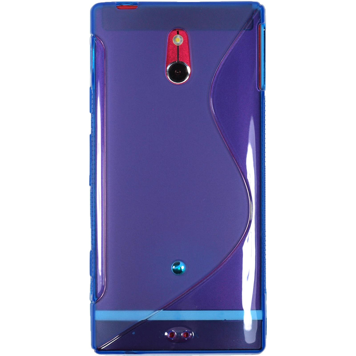 Case für Sony Xperia P - blau Silikon Hülle S-Style – Ansicht 3