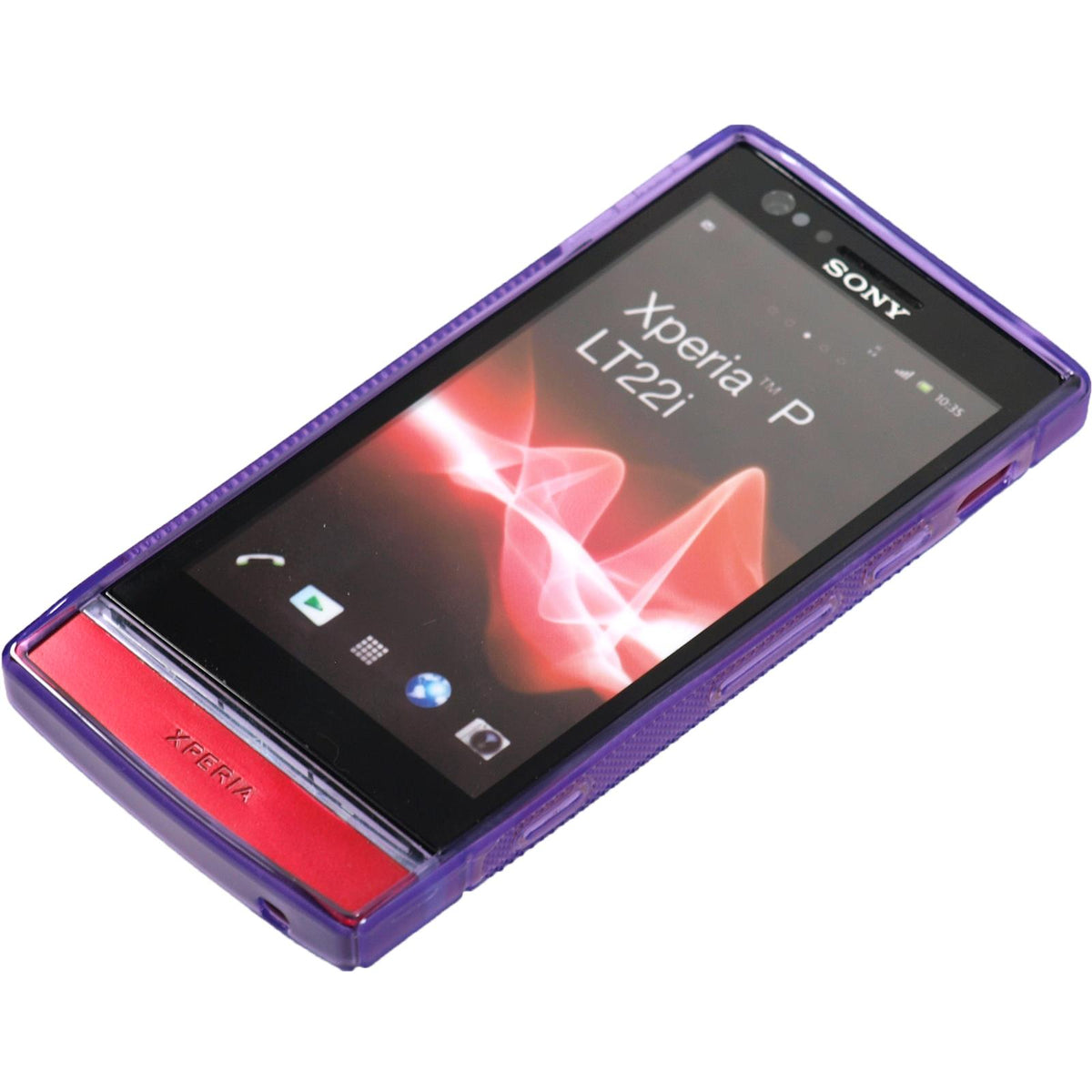 Case für Sony Xperia P - lila Silikon Hülle S-Style – Ansicht 5