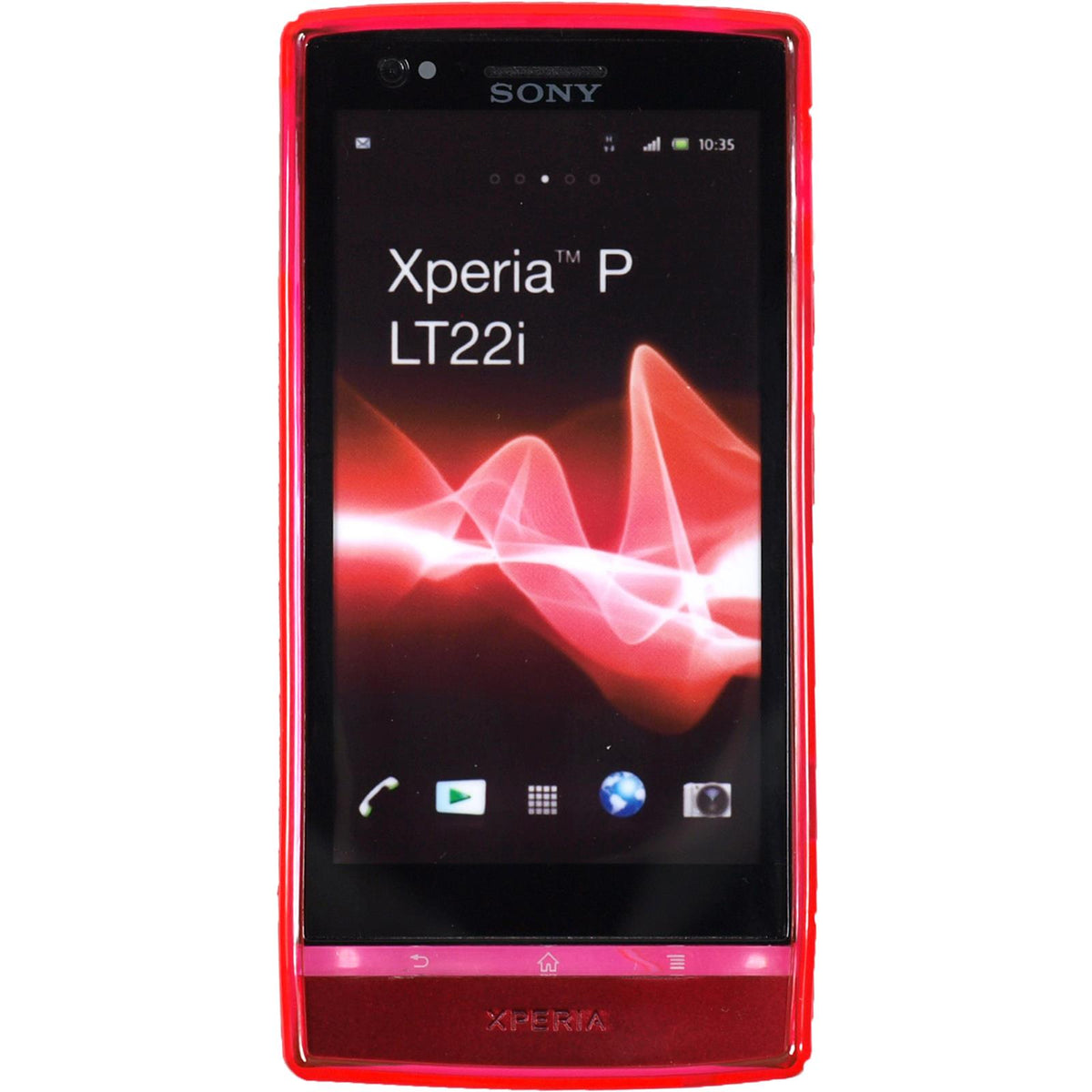 Case für Sony Xperia P - pink Silikon Hülle S-Style – Ansicht 2