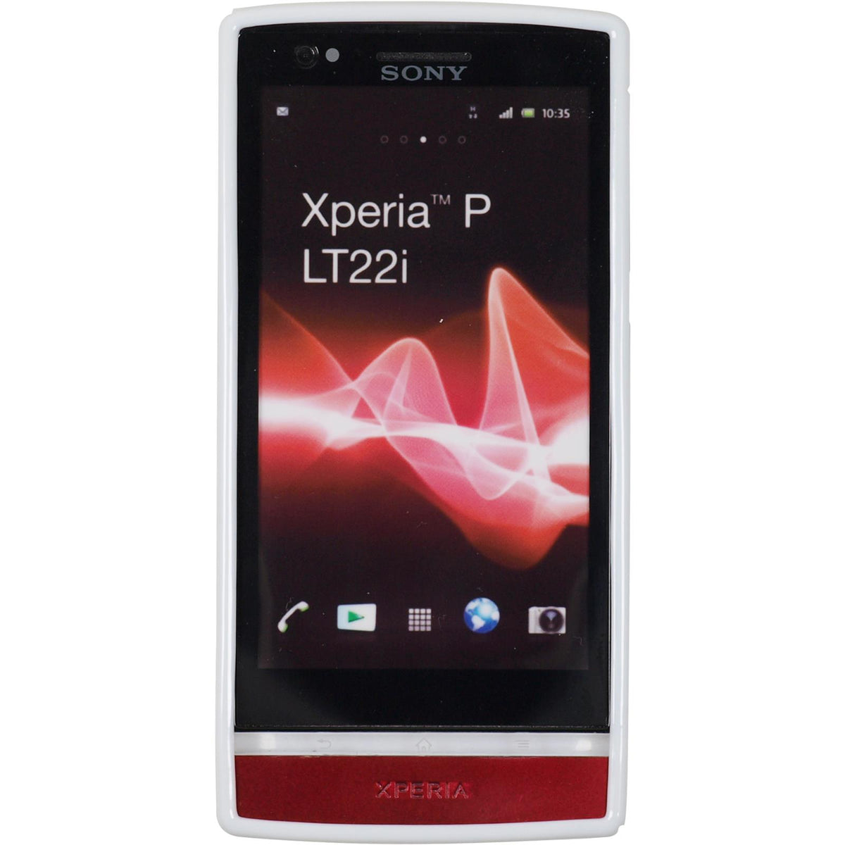 Case für Sony Xperia P - weiß Silikon Hülle S-Style – Ansicht 2