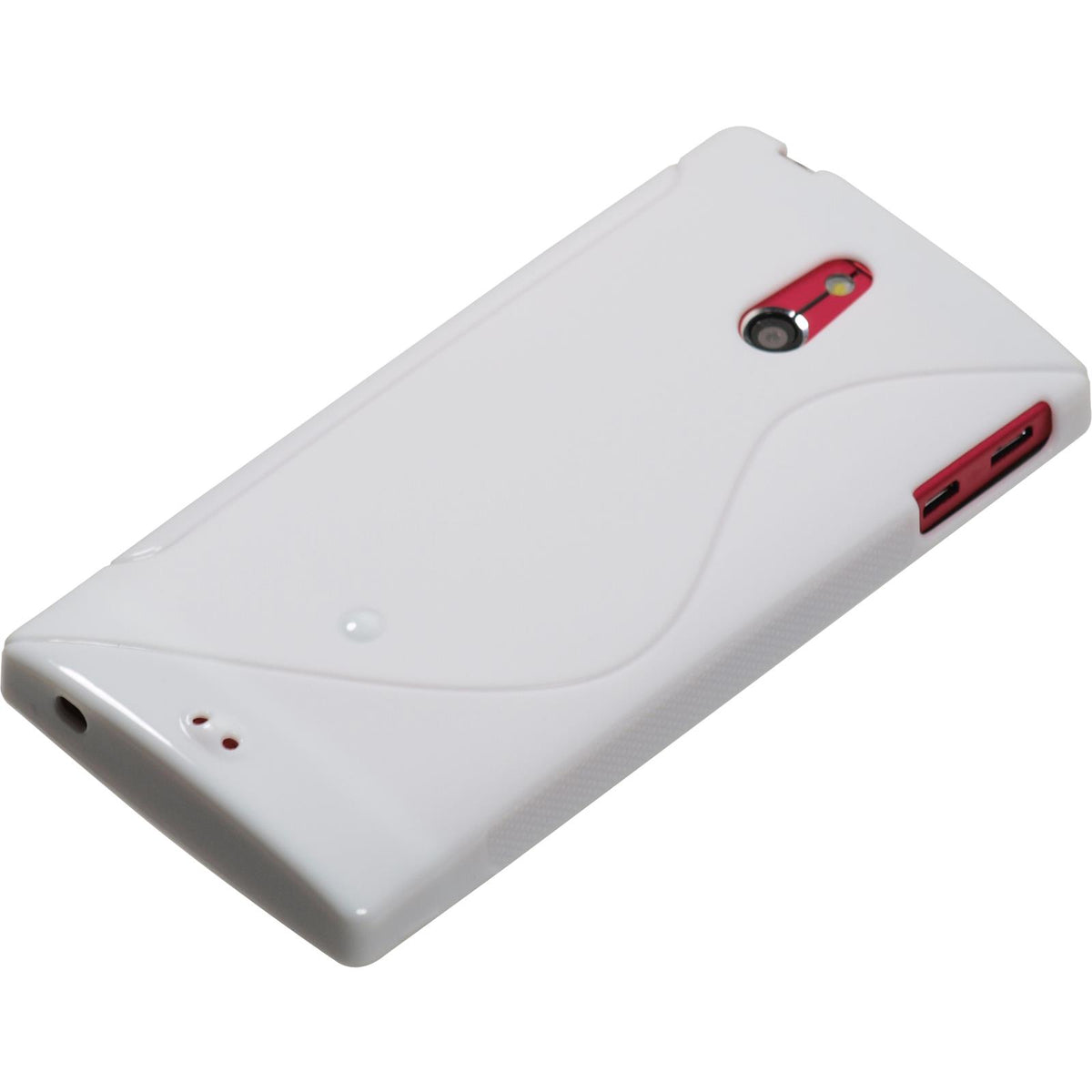 Case für Sony Xperia P - weiß Silikon Hülle S-Style – Ansicht 4