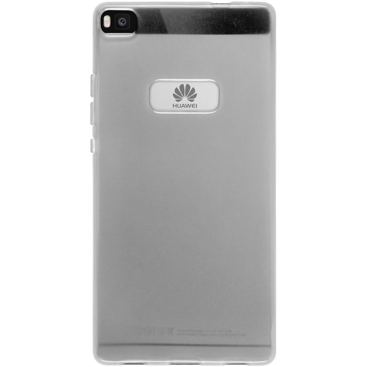 Case für Huawei P8 - weiß Silikon Hülle transparent – Ansicht 3
