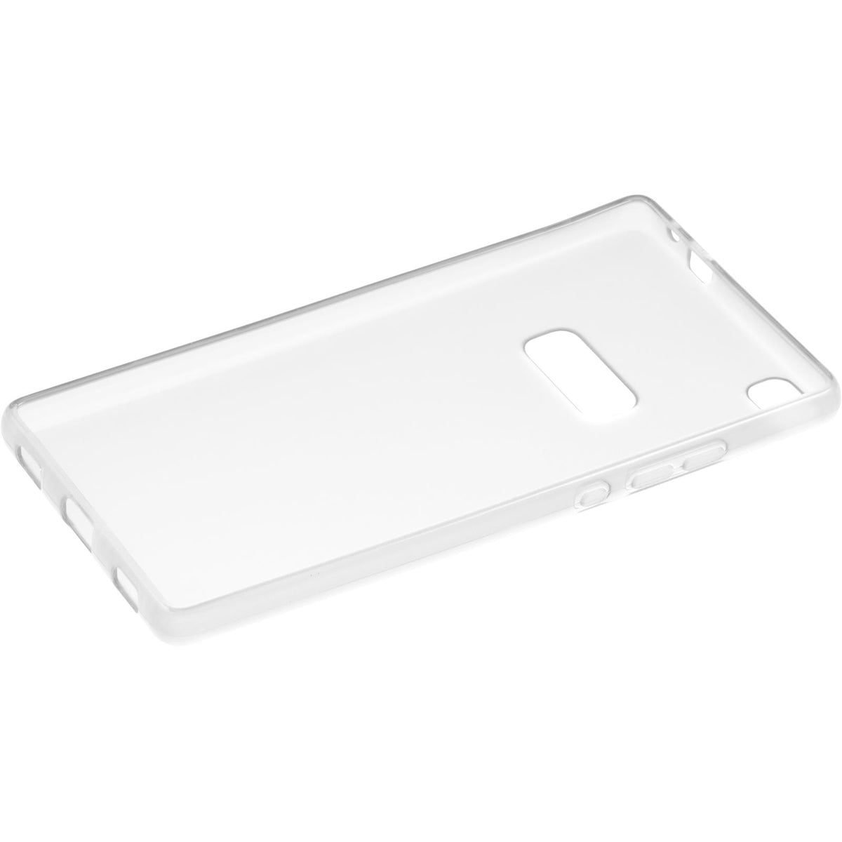 Case für Huawei P8 - weiß Silikon Hülle transparent – Ansicht 4