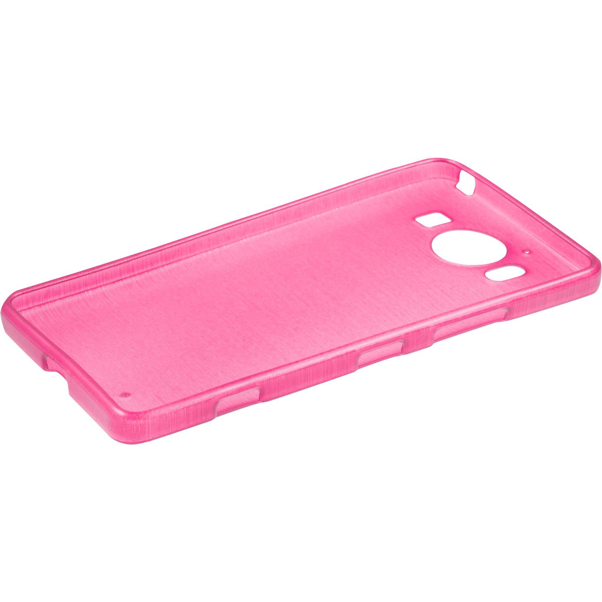 Case für Microsoft Lumia 950 - pink Silikon Hülle brushed – Ansicht 4