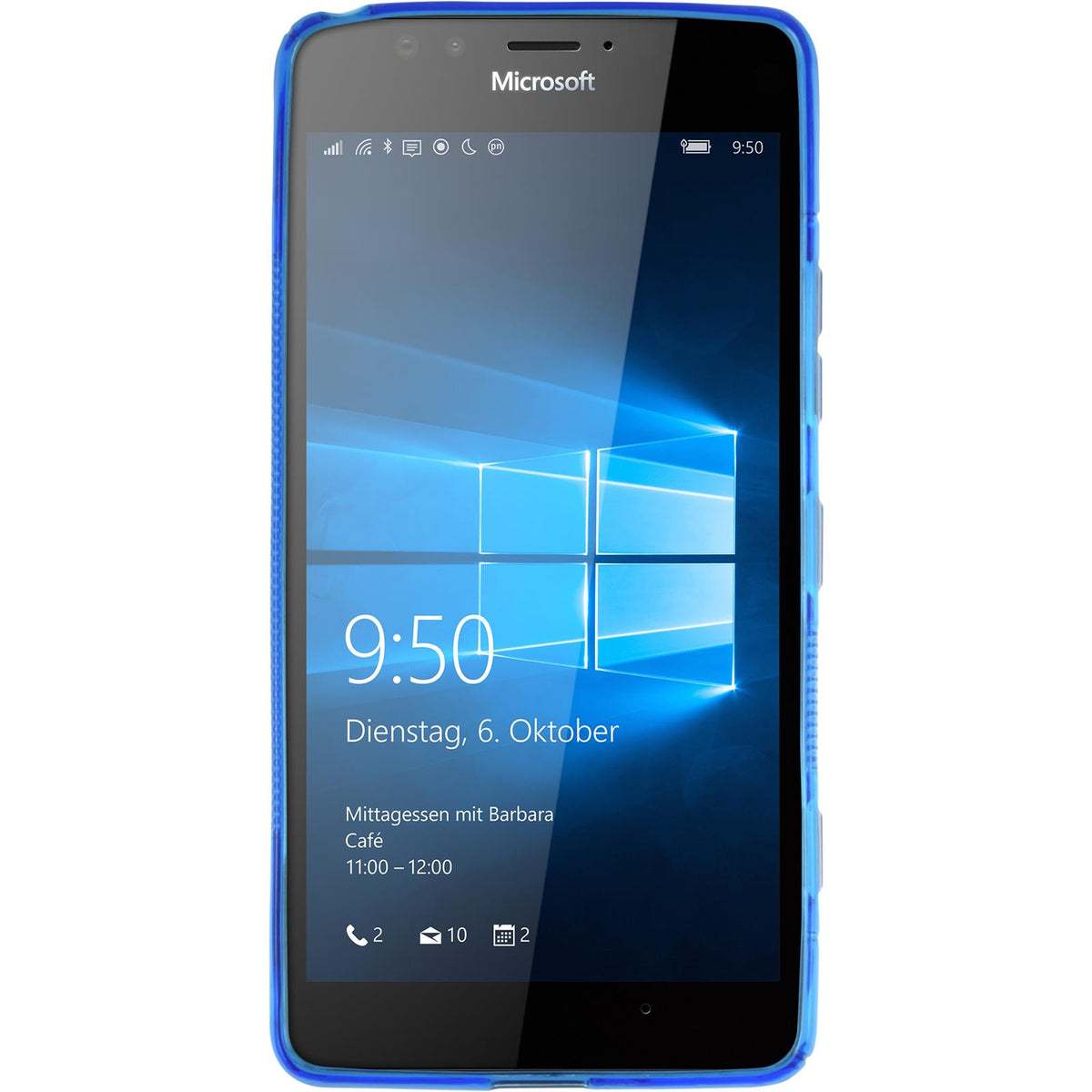 Case für Microsoft Lumia 950 - blau Silikon Hülle S-Style – Ansicht 2
