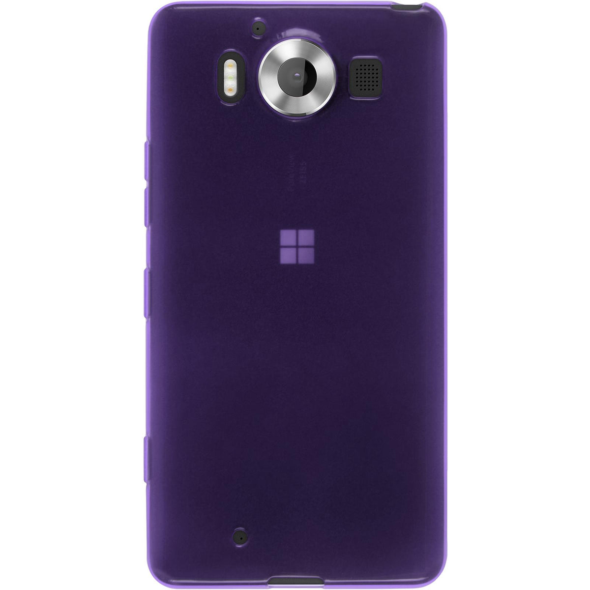 Case für Microsoft Lumia 950 - lila Silikon Hülle transparent – Ansicht 3