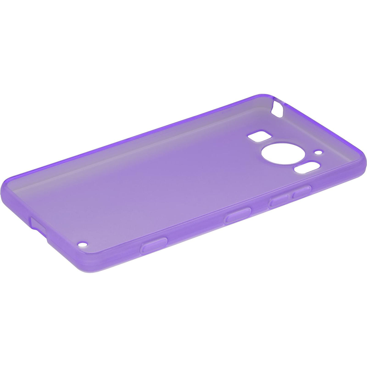 Case für Microsoft Lumia 950 - lila Silikon Hülle transparent – Ansicht 4