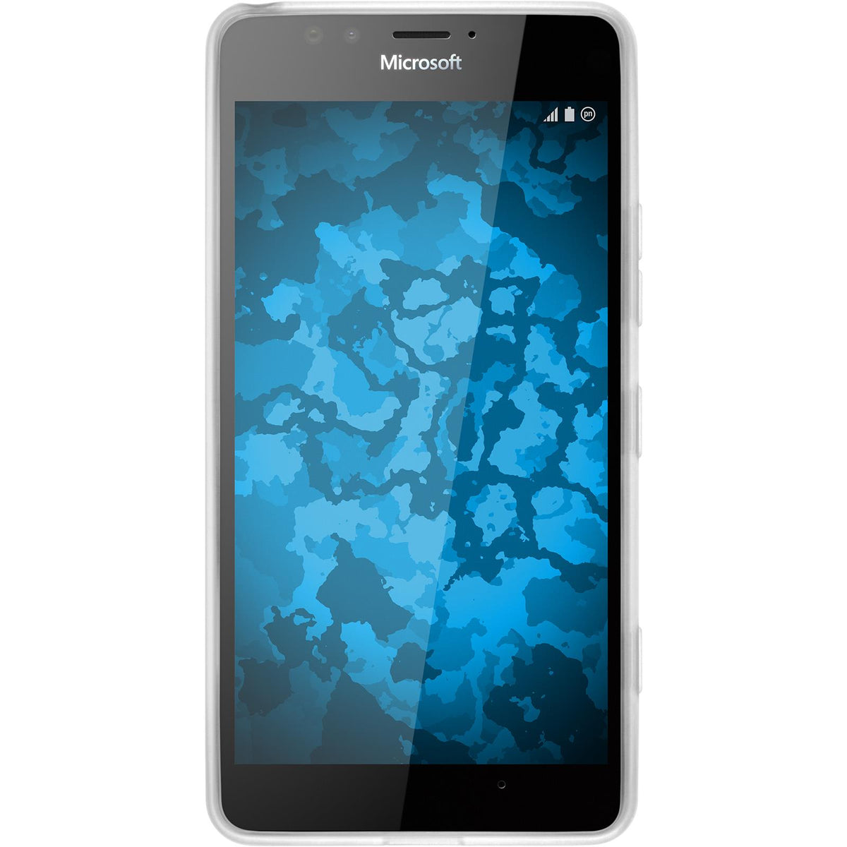 Case für Microsoft Lumia 950 - weiß Silikon Hülle transparent – Ansicht 2