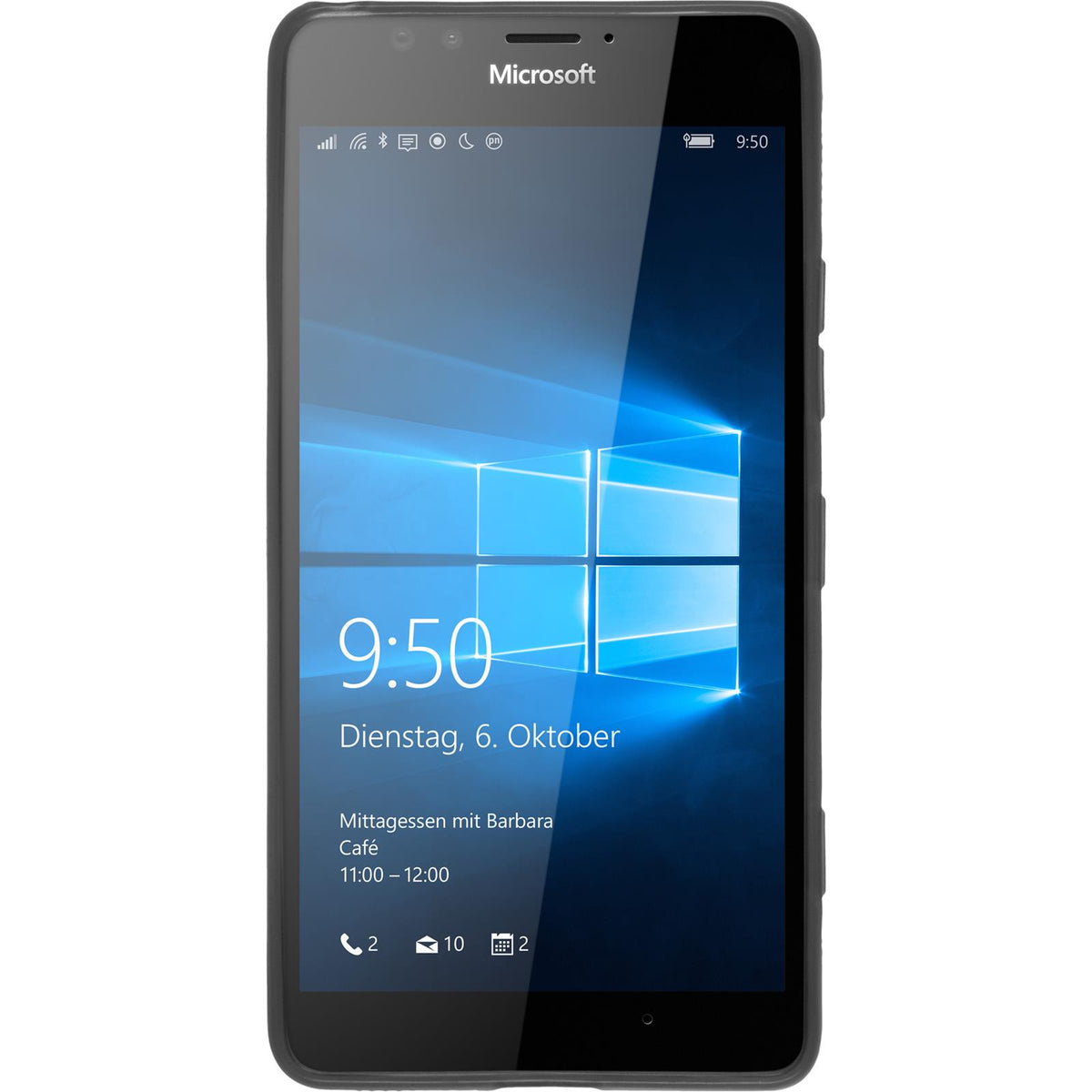 Case für Microsoft Lumia 950 - grau Silikon Hülle X-Style – Ansicht 2