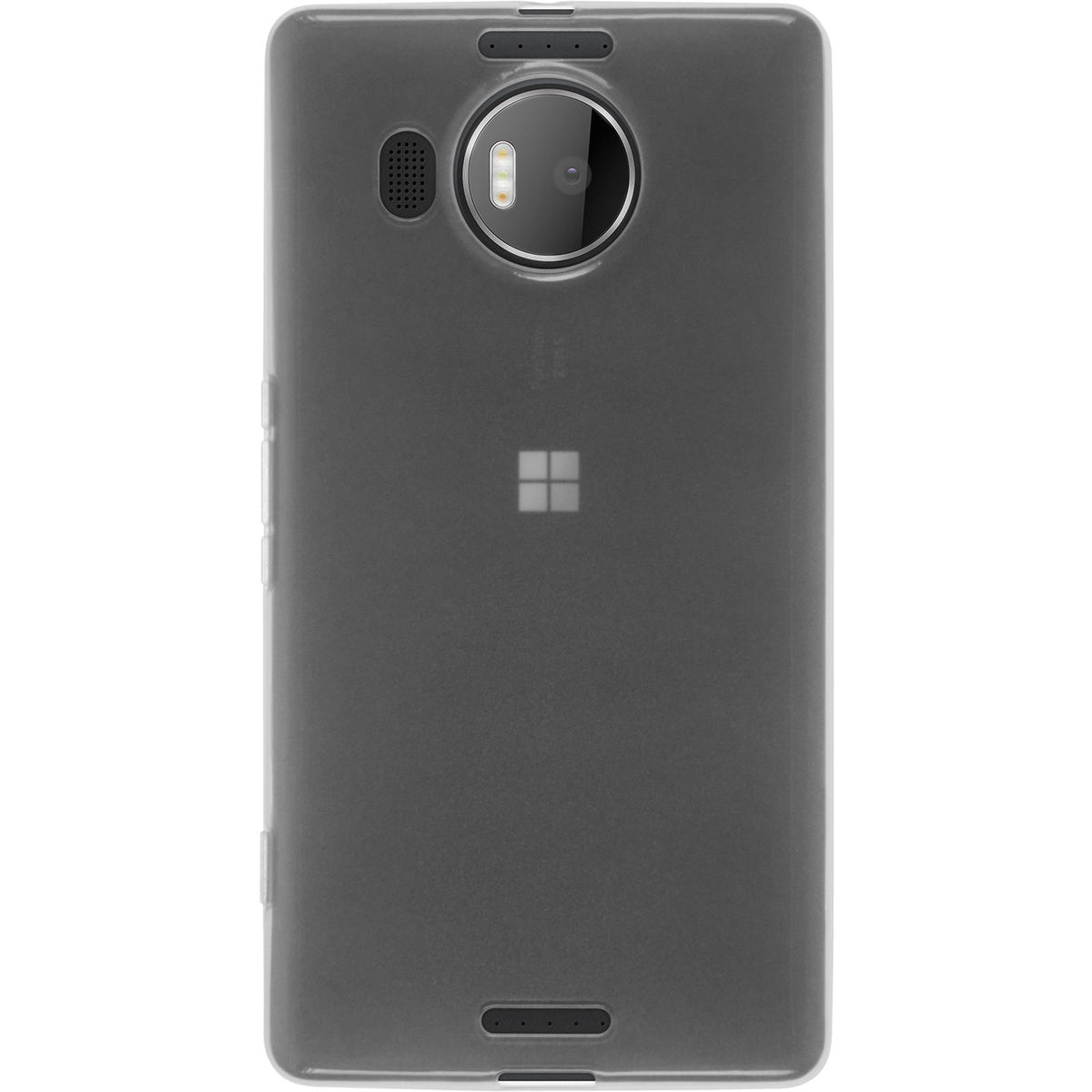 Case für Microsoft Lumia 950 XL - weiß Silikon Hülle transparent – Ansicht 3
