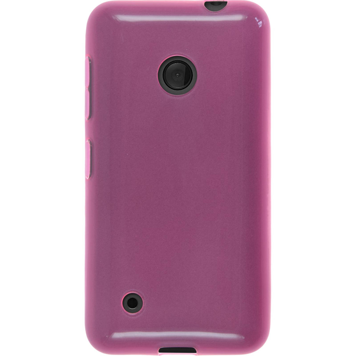 Case für Nokia Lumia 530 - rosa Silikon Hülle transparent – Ansicht 3