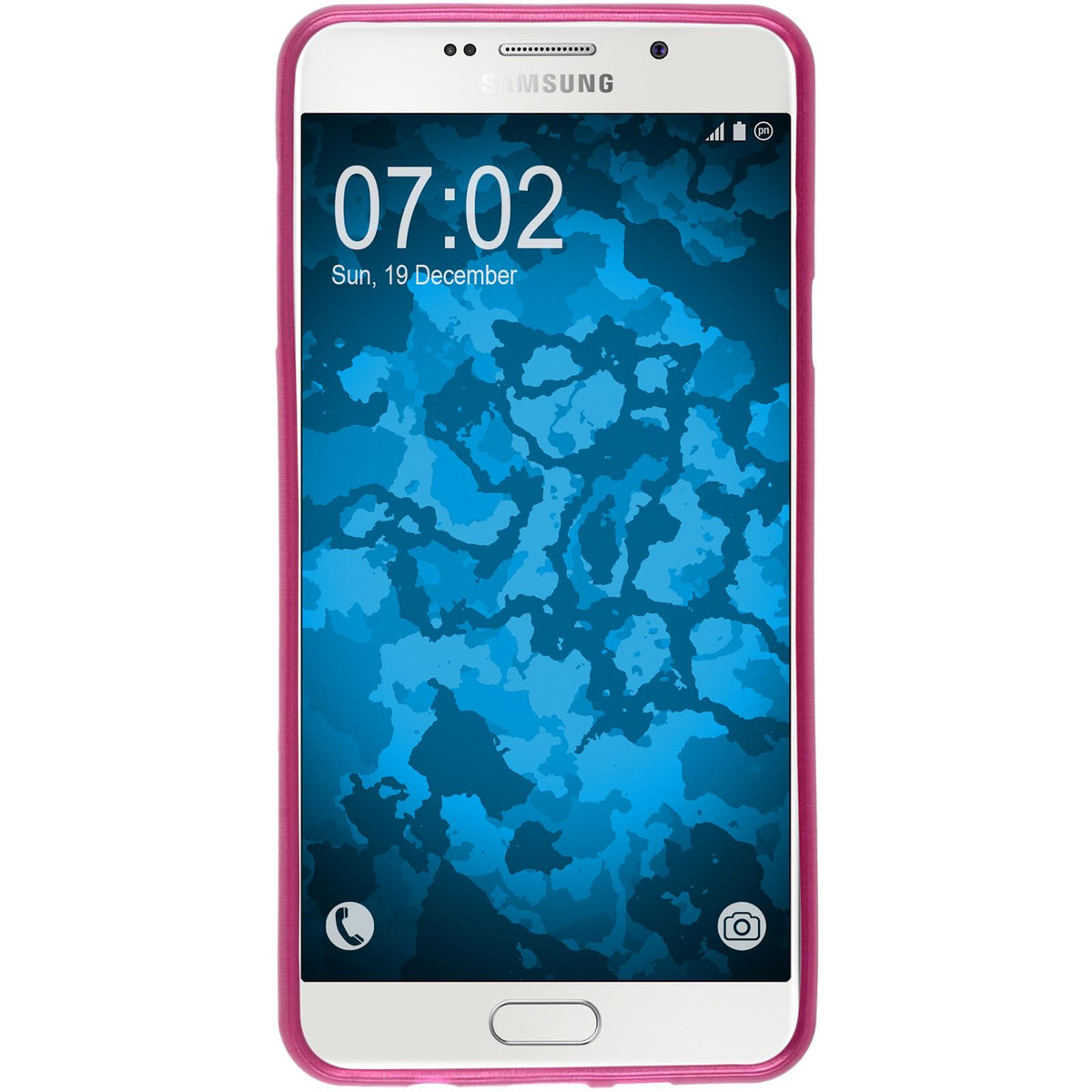 Case für Samsung Galaxy A7 (2016) A710 - pink Silikon Hülle brushed – Ansicht 2