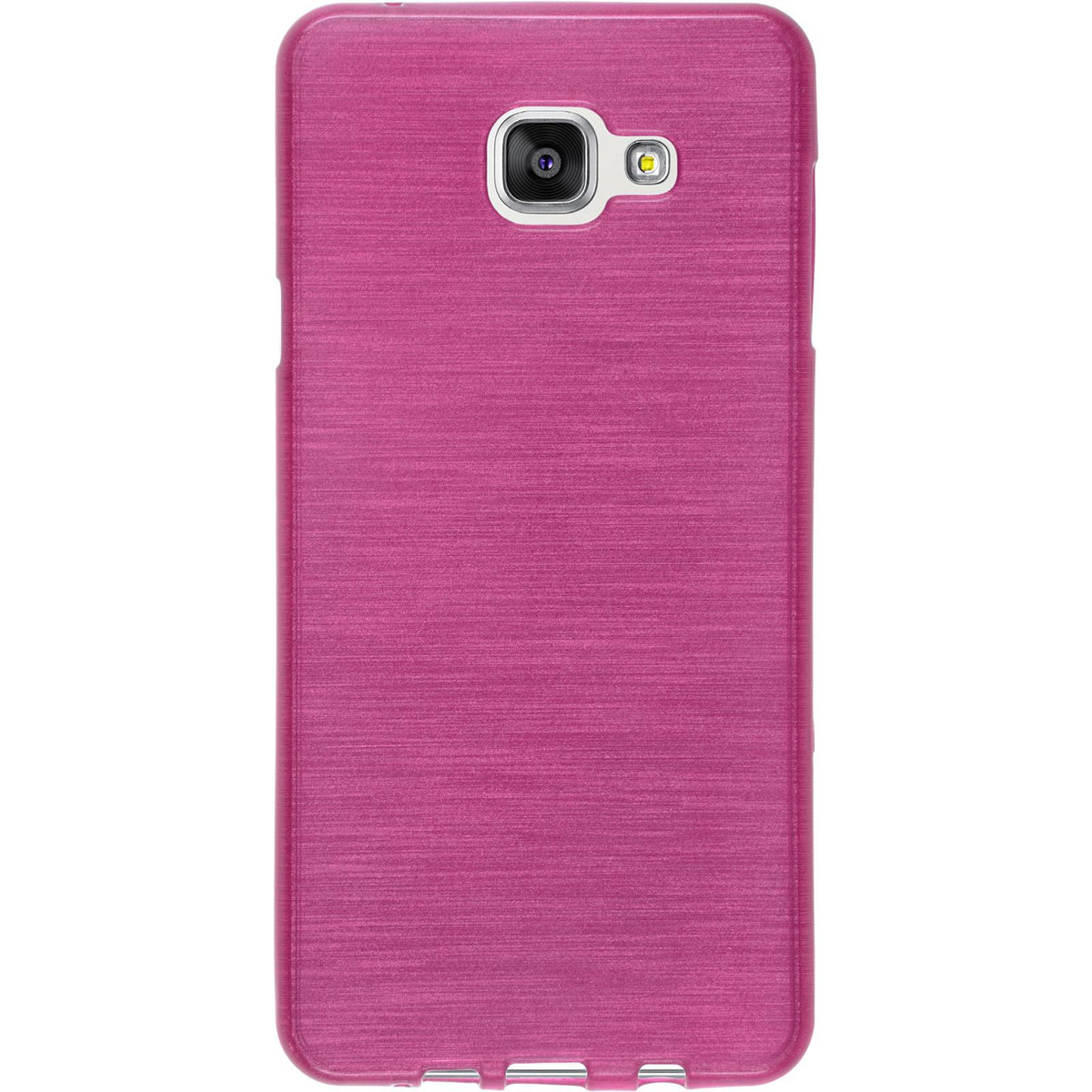 Case für Samsung Galaxy A7 (2016) A710 - pink Silikon Hülle brushed – Ansicht 3