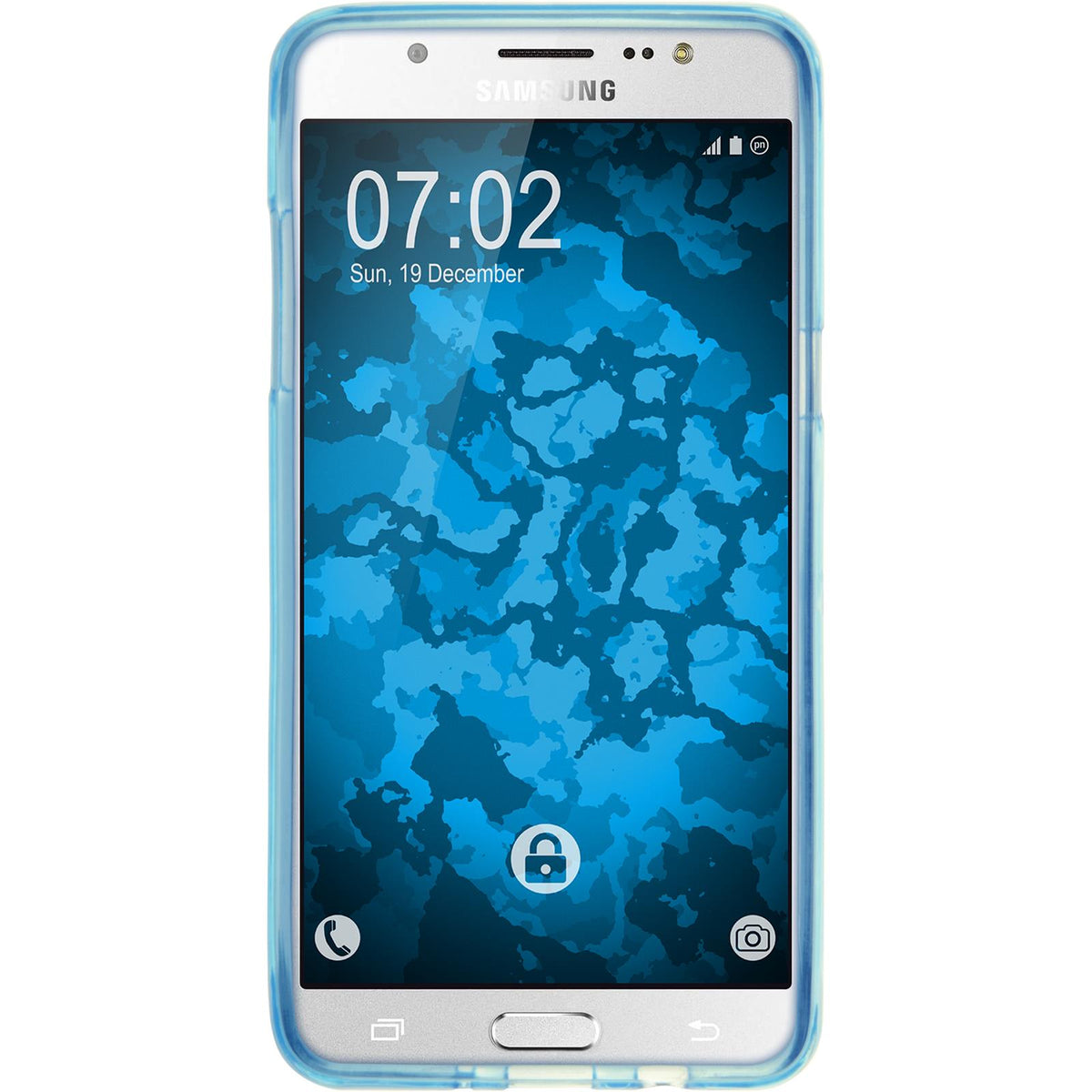 Case für Samsung Galaxy J5 (2016) J510 - hellblau Silikon Hülle Iced – Ansicht 2
