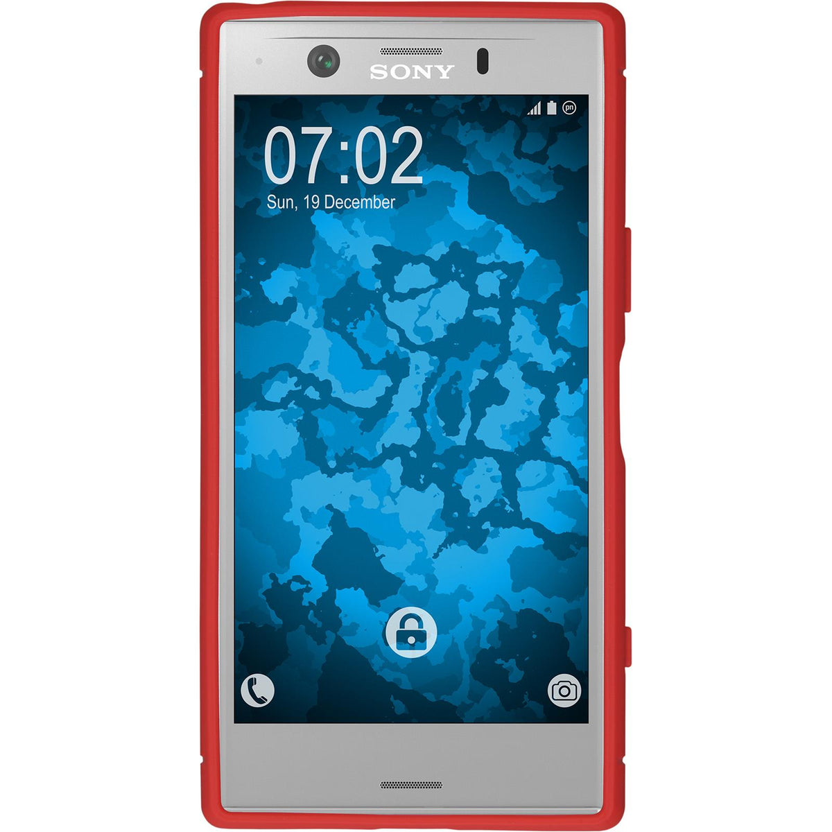 Case für Sony Xperia XZ1 Compact - rot Silikon Hülle Ultimate – Ansicht 2