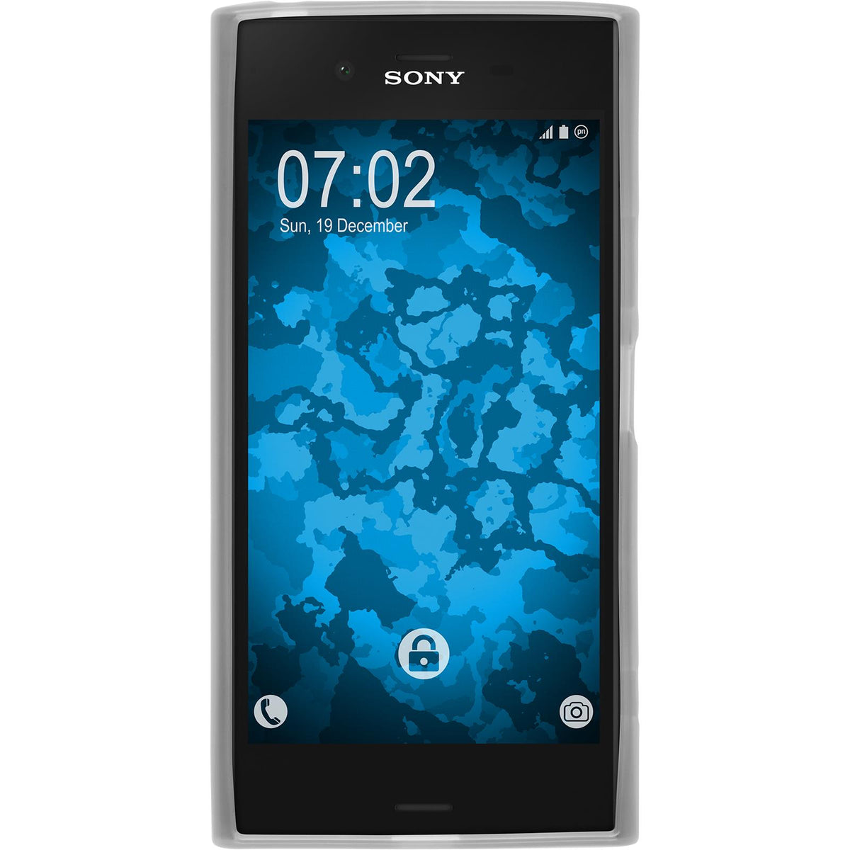 Case für Sony Xperia XZ1 - weiß Silikon Hülle matt – Ansicht 2