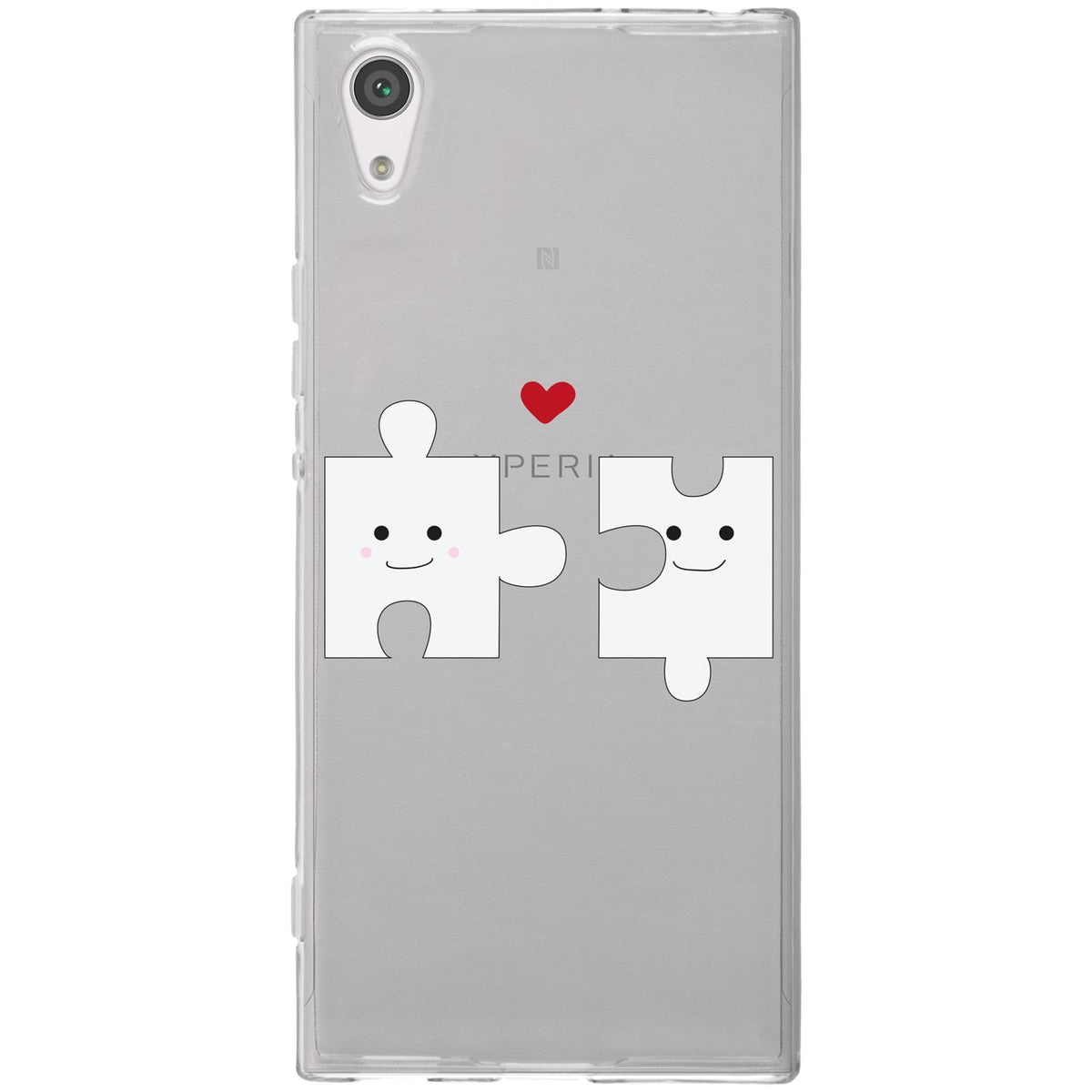 Case für Sony Xperia XA1 Silikon-Hülle in Love Herz M1 – Ansicht 2