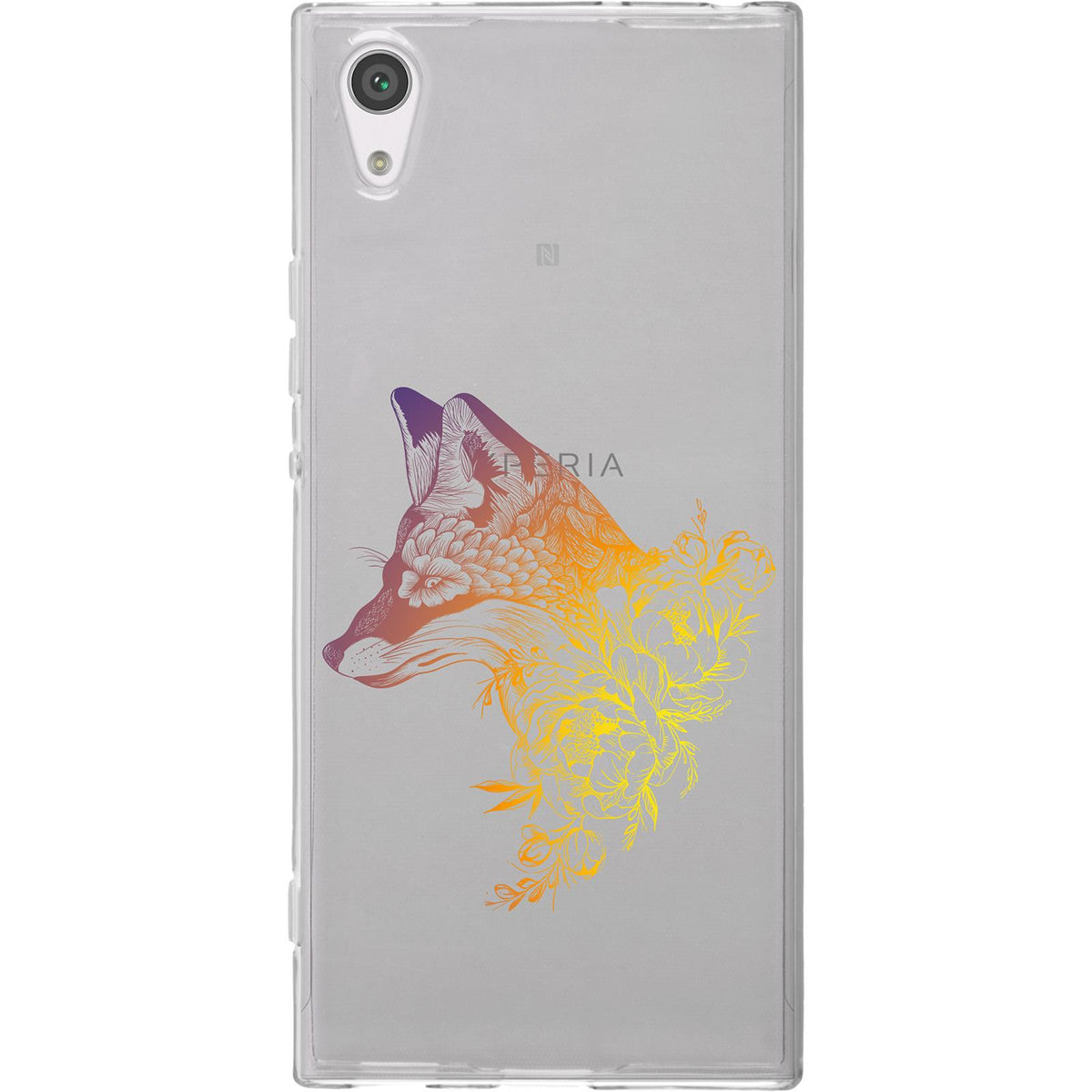 Case für Sony Xperia XA1 Silikon-Hülle Floral Fuchs M1-3 – Ansicht 2
