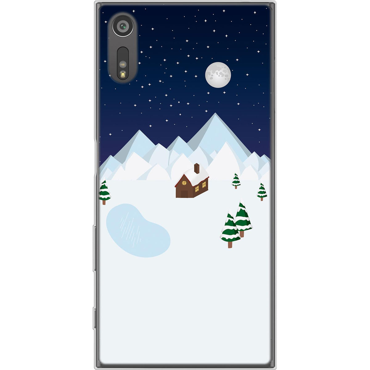Case für Sony Xperia XZs Silikon-Hülle X Mas Weihnachten Winterwonderland M6 – Ansicht 2
