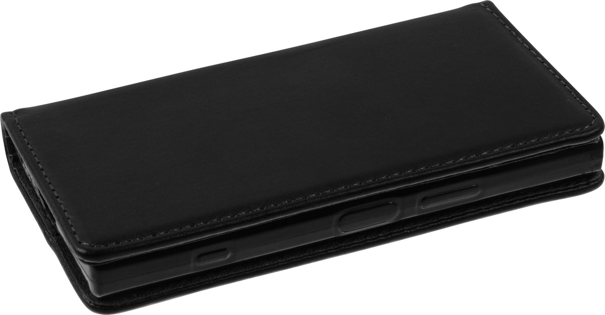 Kunst-Lederhülle für Sony Xperia XZ1 Compact - Book-Case schwarz – Ansicht 5