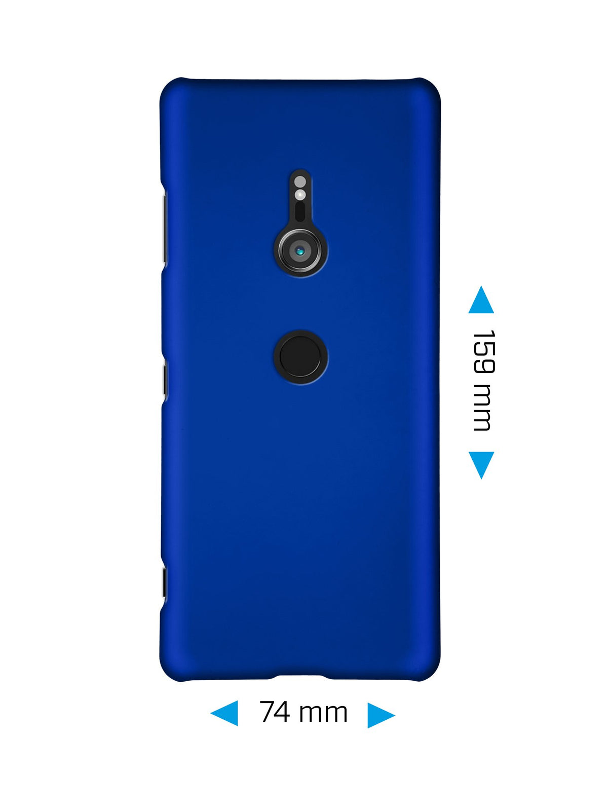 Case für Sony Xperia XZ3 - Hülle blau gummiert Hard-case – Ansicht 2