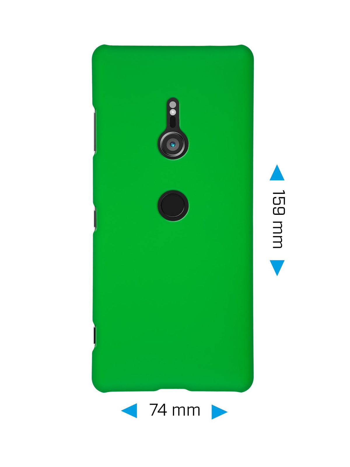 Case für Sony Xperia XZ3 - Hülle grün gummiert Hard-case – Ansicht 2