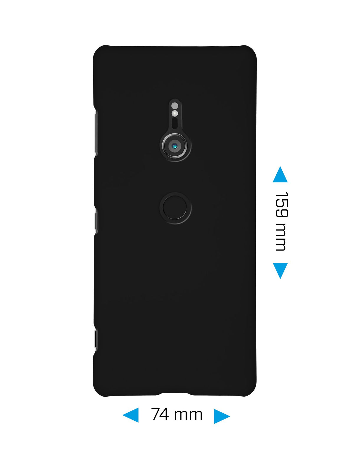 Case für Sony Xperia XZ3 - Hülle schwarz gummiert Hard-case – Ansicht 2