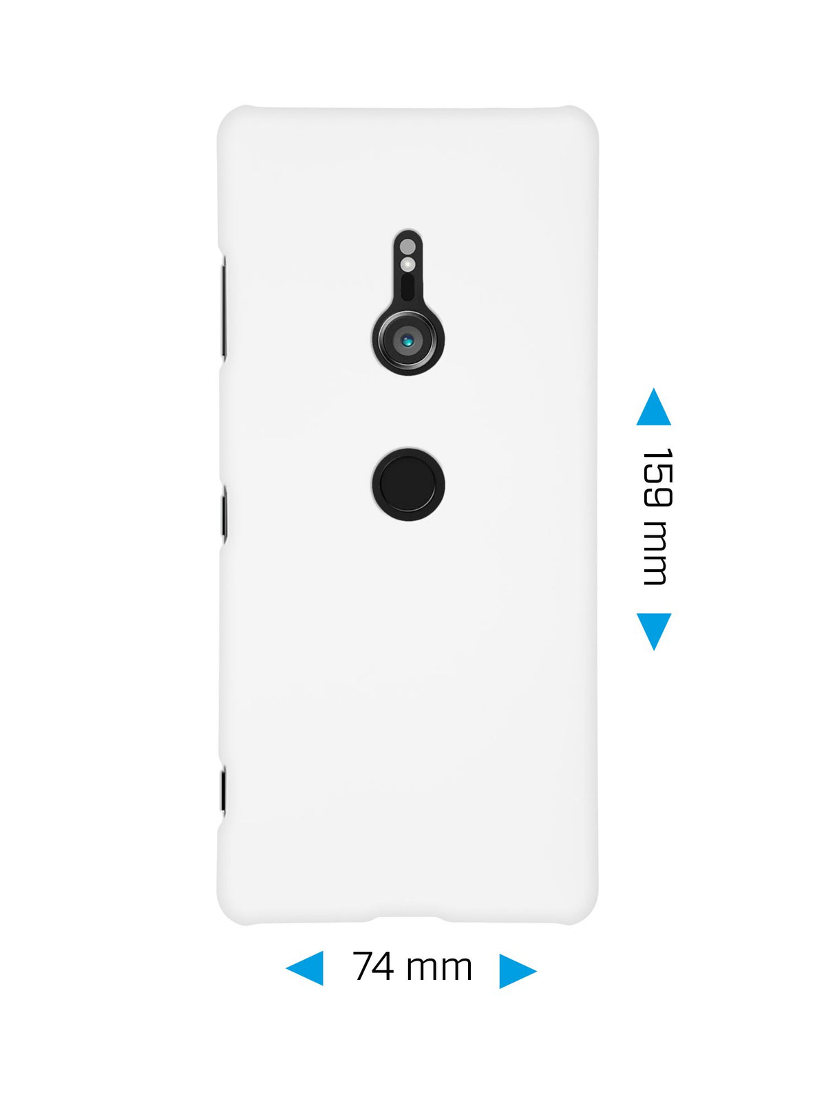 Case für Sony Xperia XZ3 - Hülle weiß gummiert Hard-case – Ansicht 2