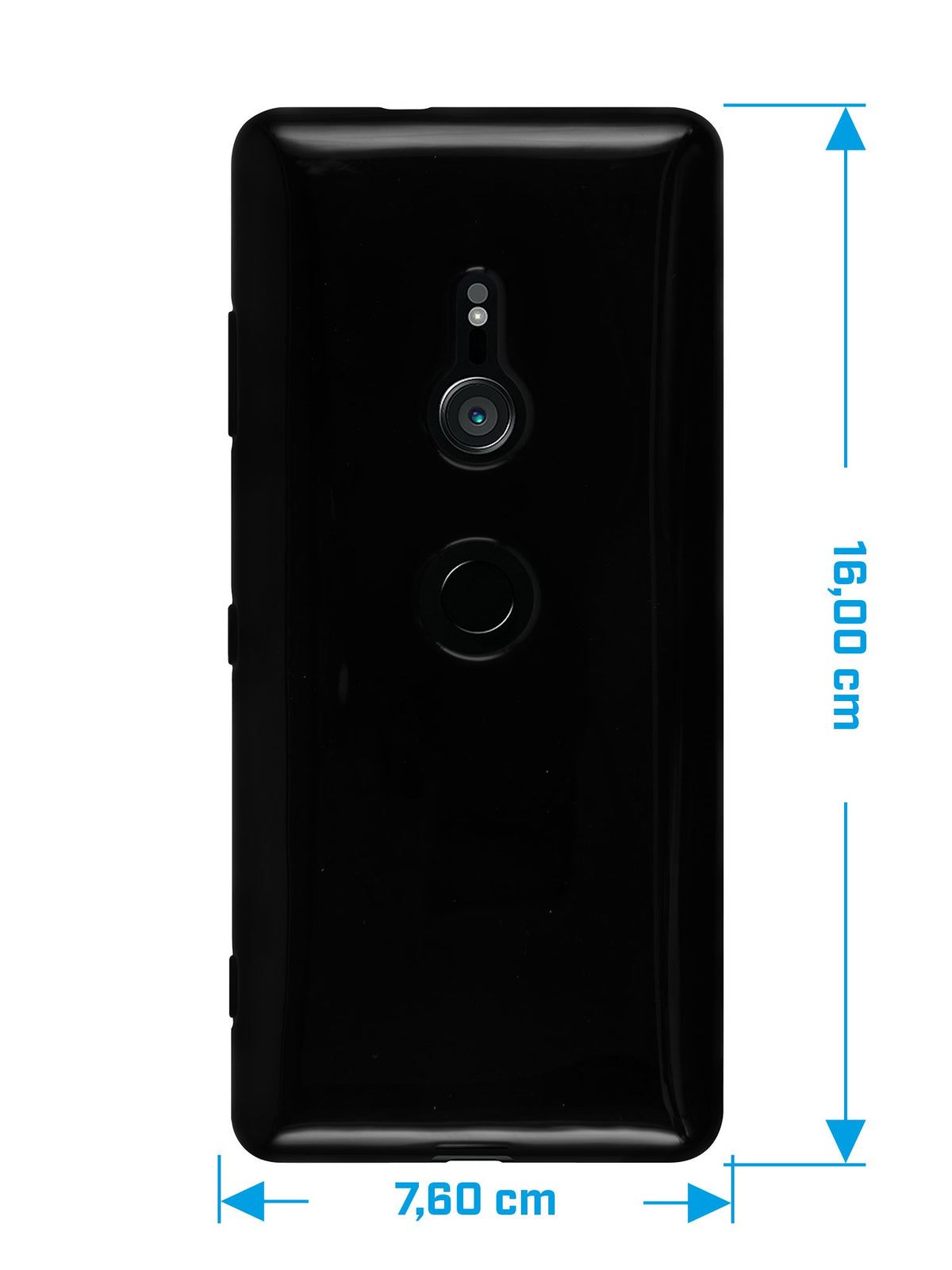 Case für Sony Xperia XZ3 - schwarz Silikon Hülle – Ansicht 2