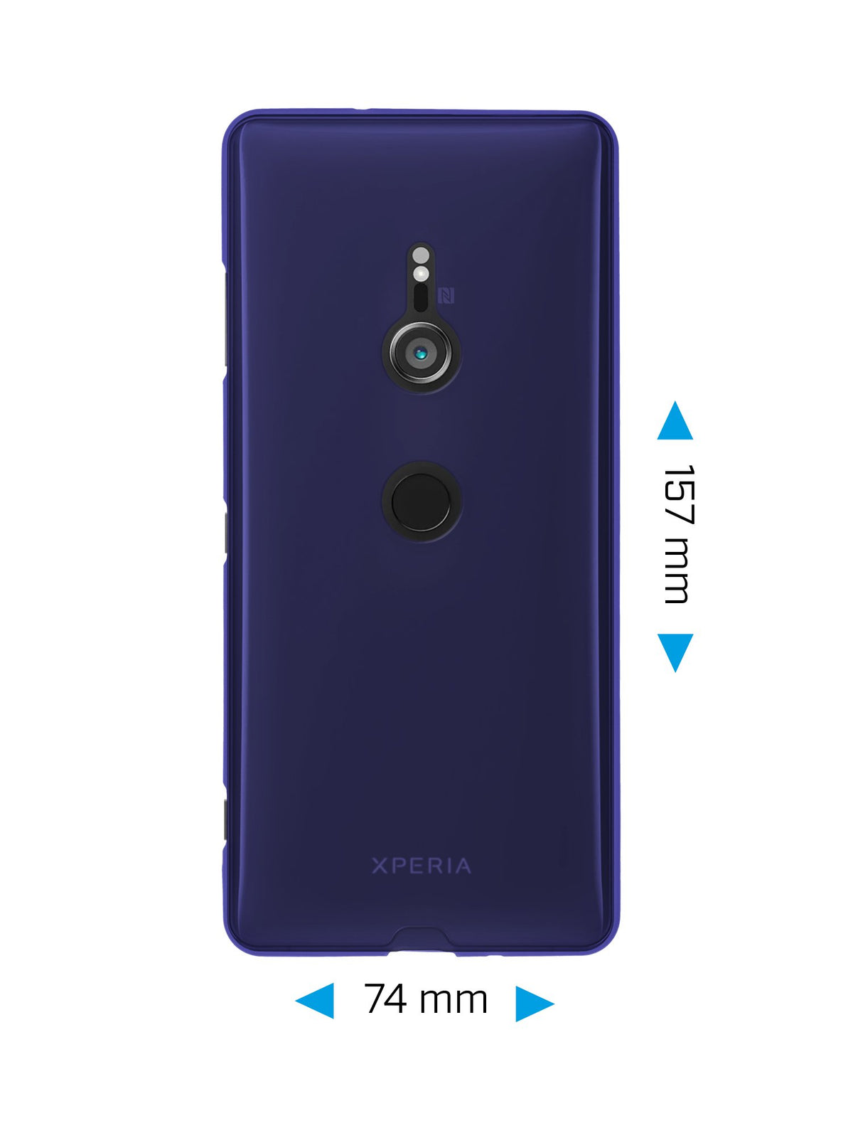Case für Sony Xperia XZ3 - lila Silikon Hülle matt – Ansicht 2
