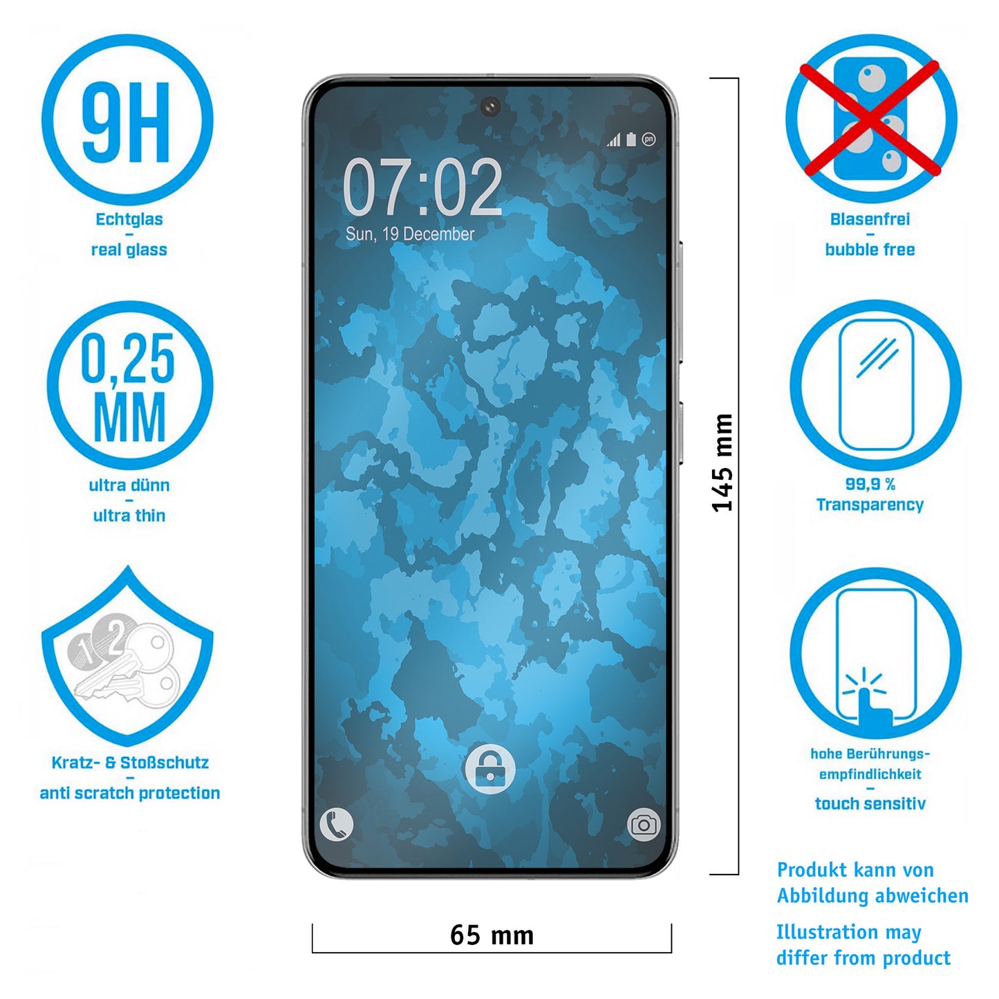 3x Glasfolie klar für Xiaomi 14 – Panzerglas für Xiaomi 14