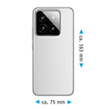 PhoneNatic Case kompatibel mit Xiaomi 14 Pro – Transparent Silikon Hülle crystal-case Cover