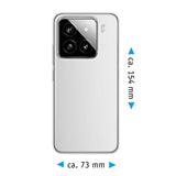 PhoneNatic Case kompatibel mit Xiaomi 15 – Transparent Silikon Hülle crystal-case Cover