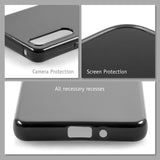 PhoneNatic Case kompatibel mit Sony Xperia 10 IV – Schwarz Silikon Hülle crystal-case Cover