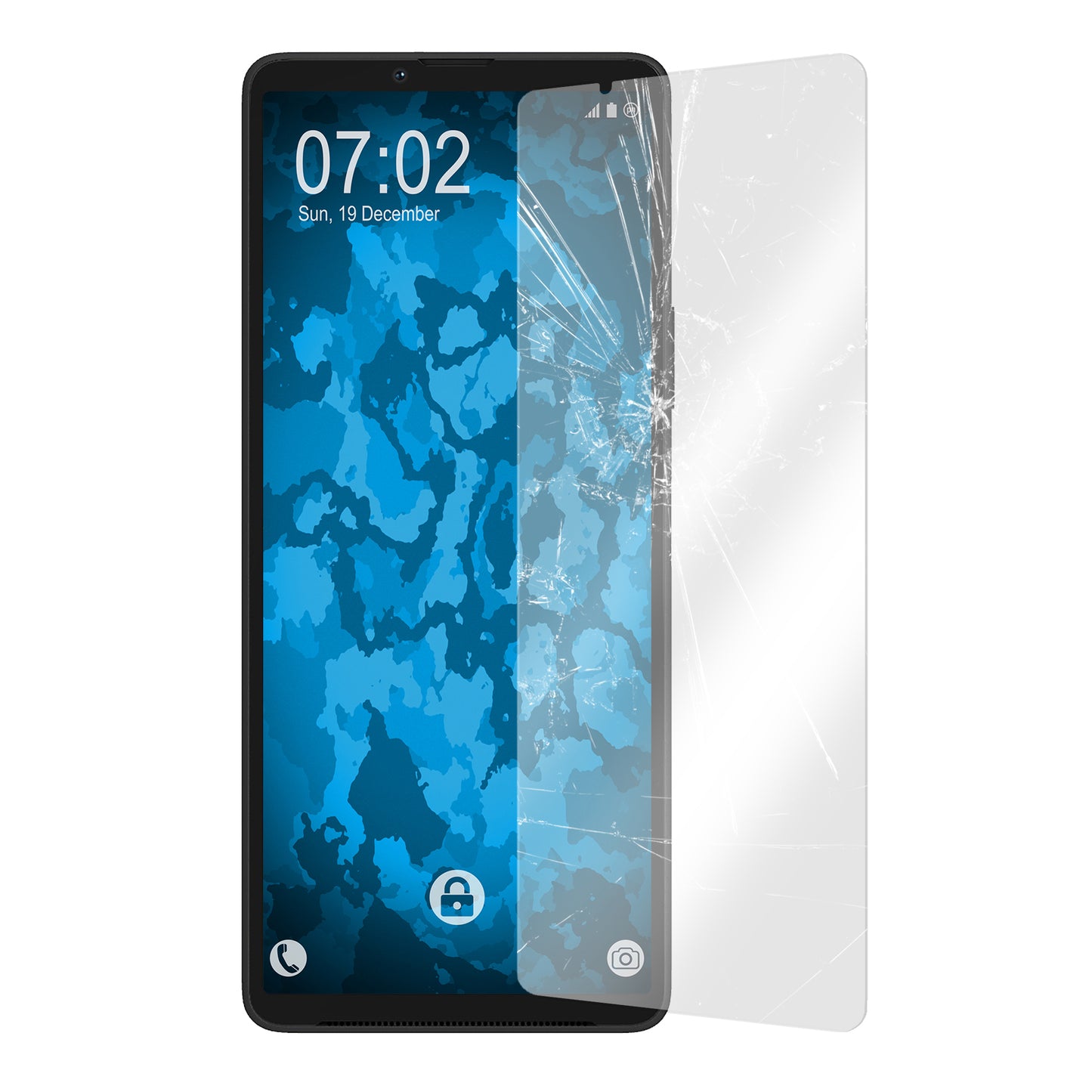 2x Glas-Folie klar für Sony Xperia 10 V – Panzerglas für Sony Xperia 10 V